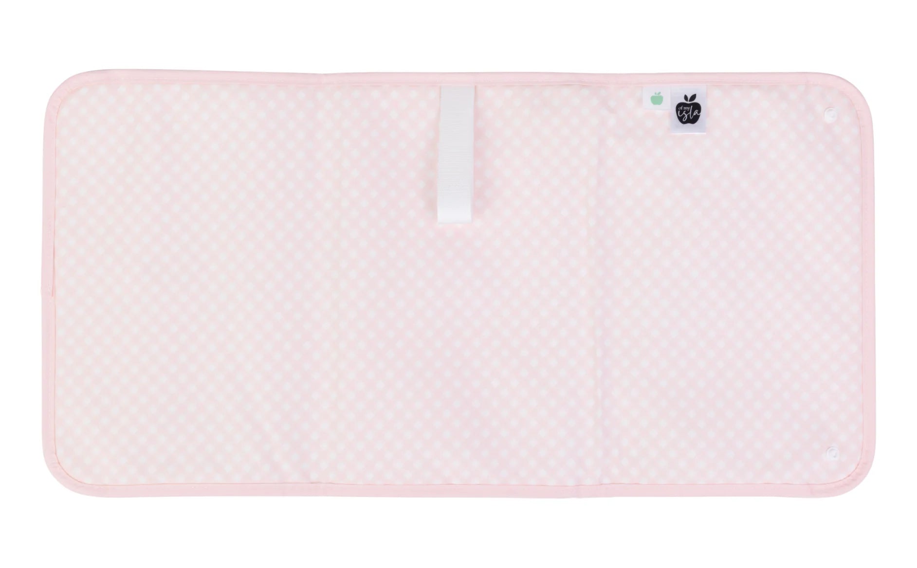 Apple of my Isla The Changing Pad: Pink Gingham