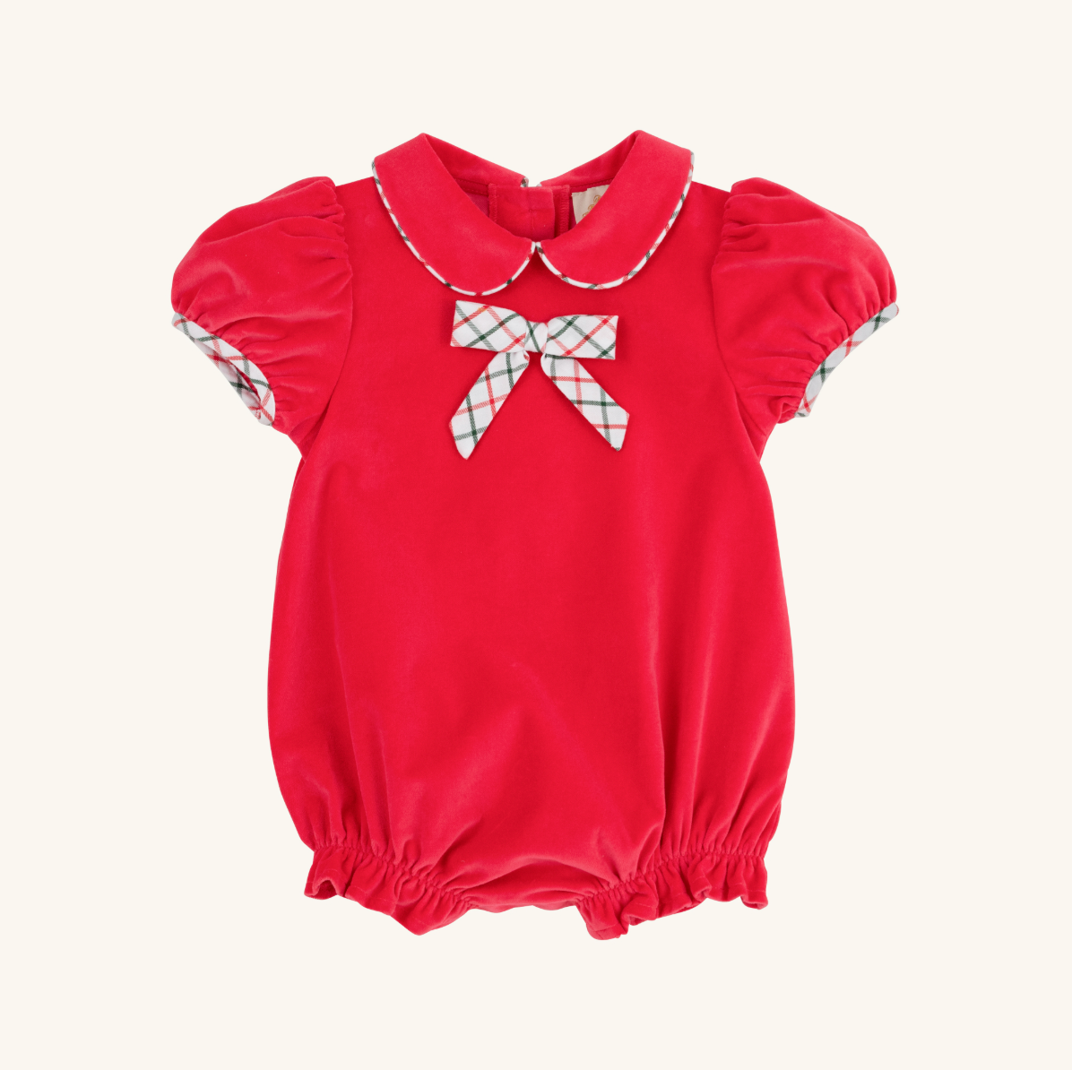 TBBC Banks Bow Bubble: Richmond Red w/Old Town Tattersall