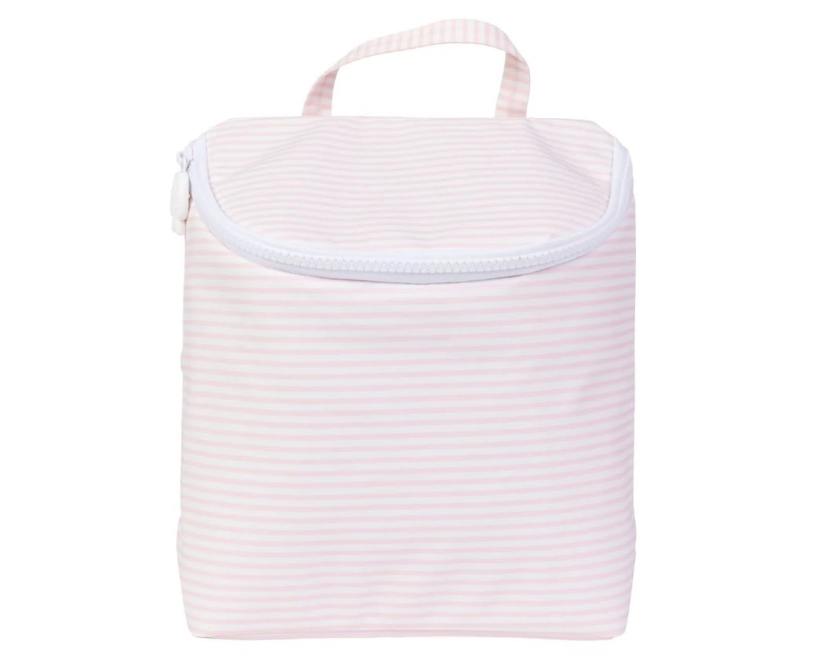 Apple of my Isla The Bottle bag: Light Pink Stripe