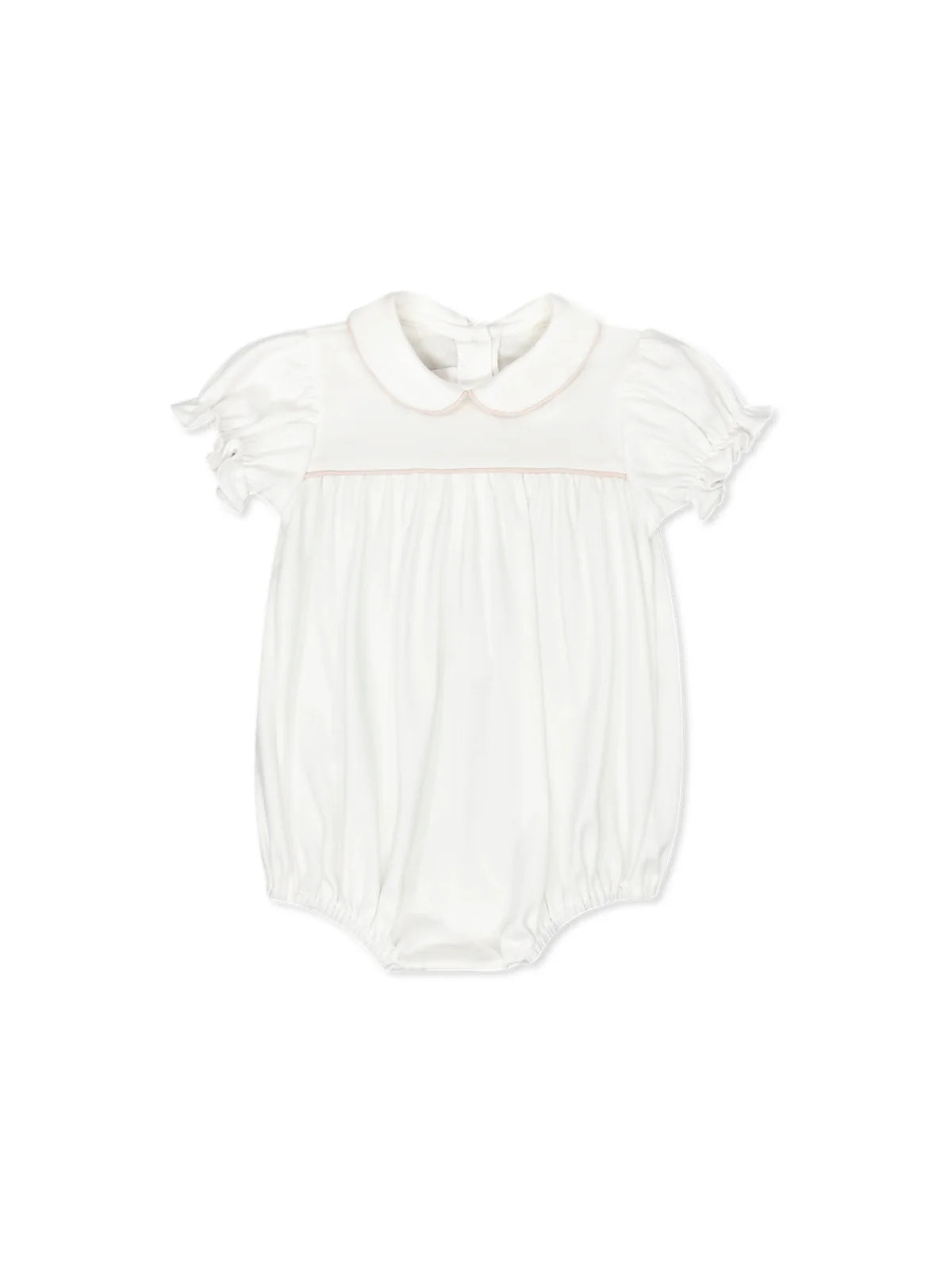 Charleston Bubble: Park White with Baby Pink Minigingham