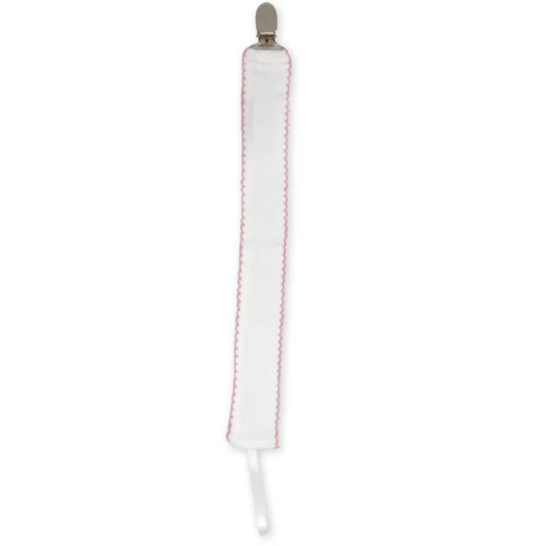 Legacy Pacifier Clip: Park White, Park Pink