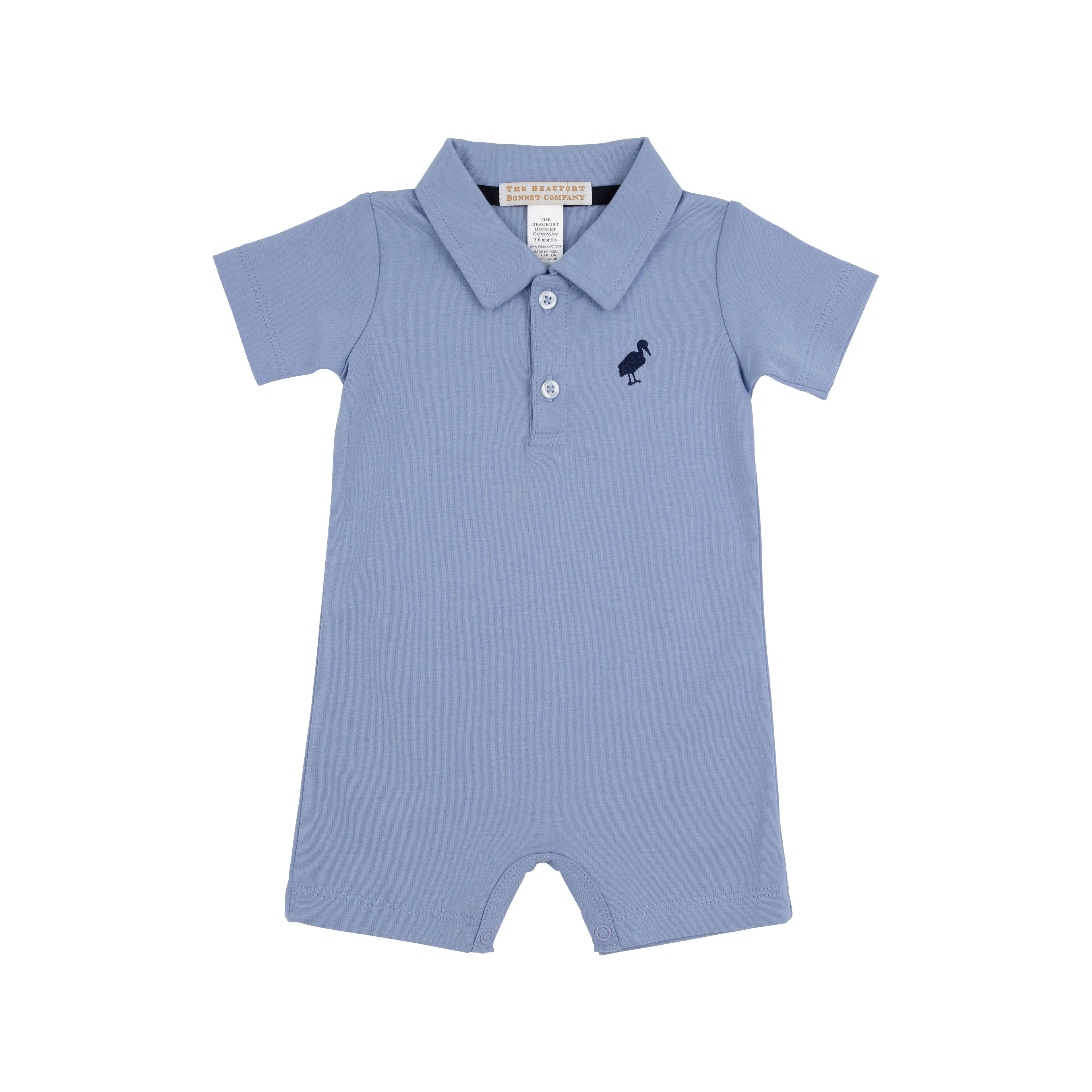 TBBC Sir Proper Romper: Park City Periwinkle with Nantucket Navy