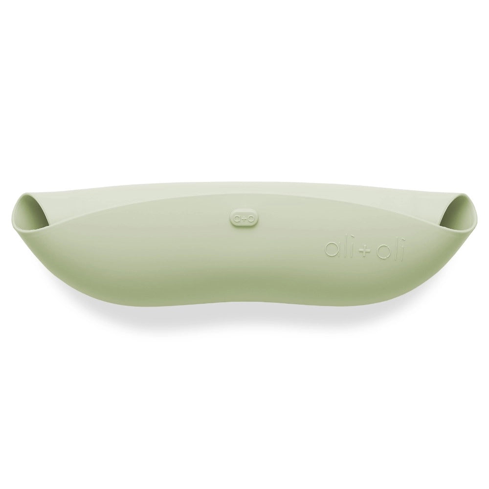 Silicone Roll Up & Stay Closed Baby Bib - Light Sage