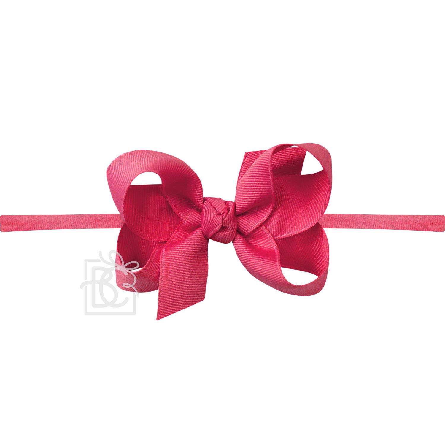 3.5" Infant Headband Hairbow: Fuchsia