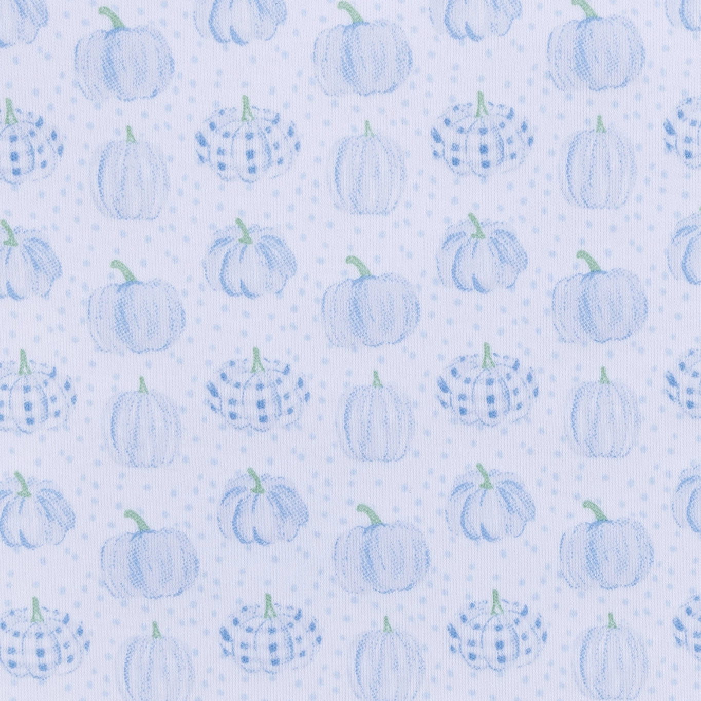 Precious Pumpkins Long Pajamas: Light Blue
