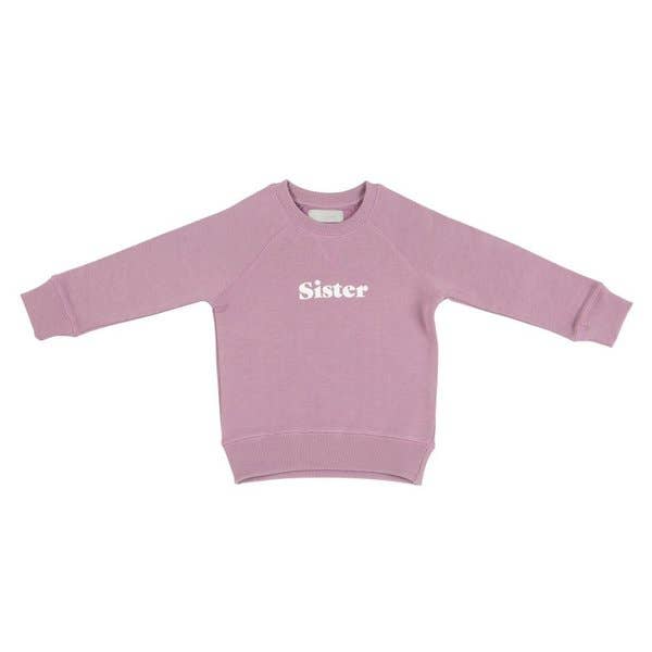 "Sister" Sweatshirt: Violet