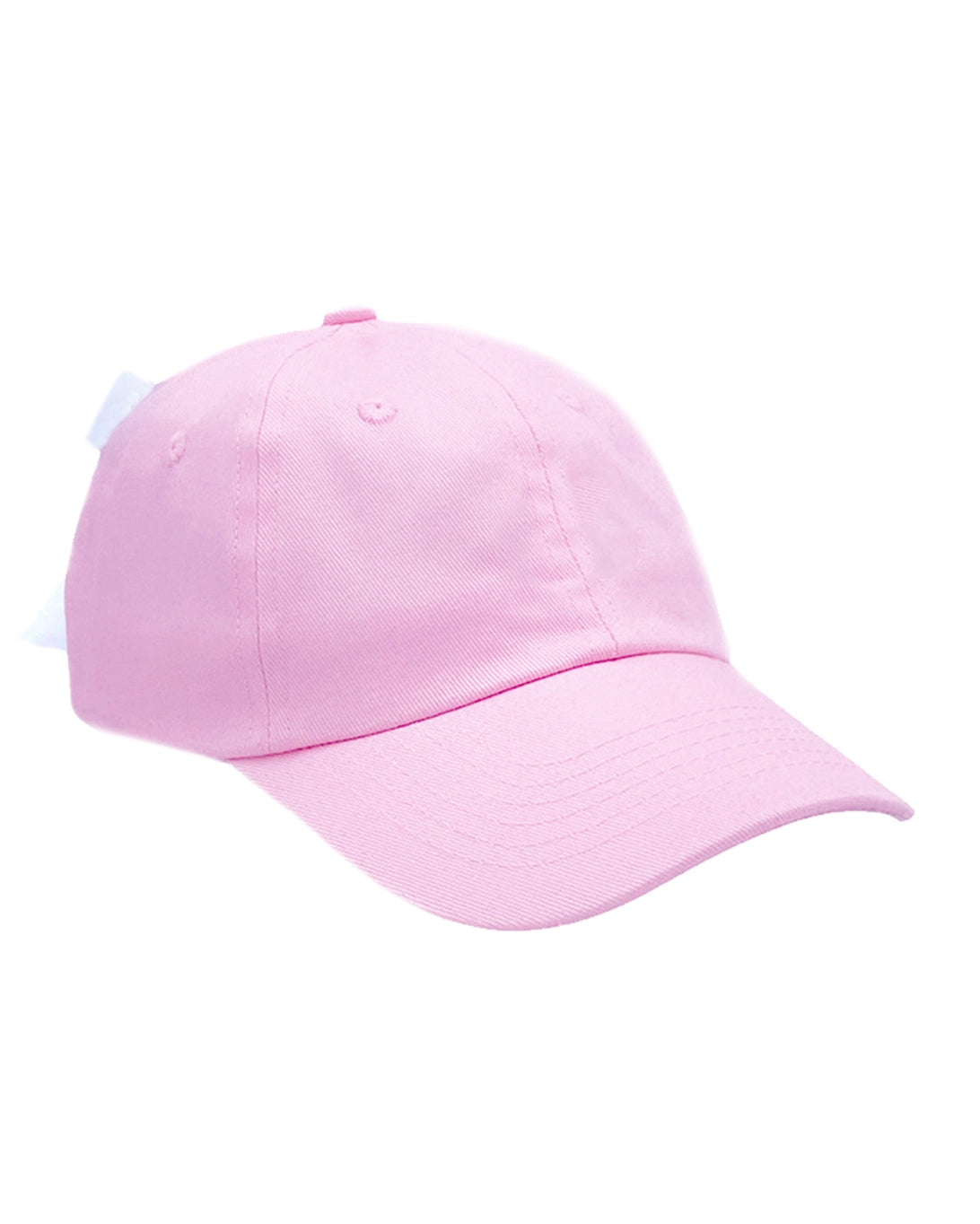 Blank Bow Baseball Hat: Pink