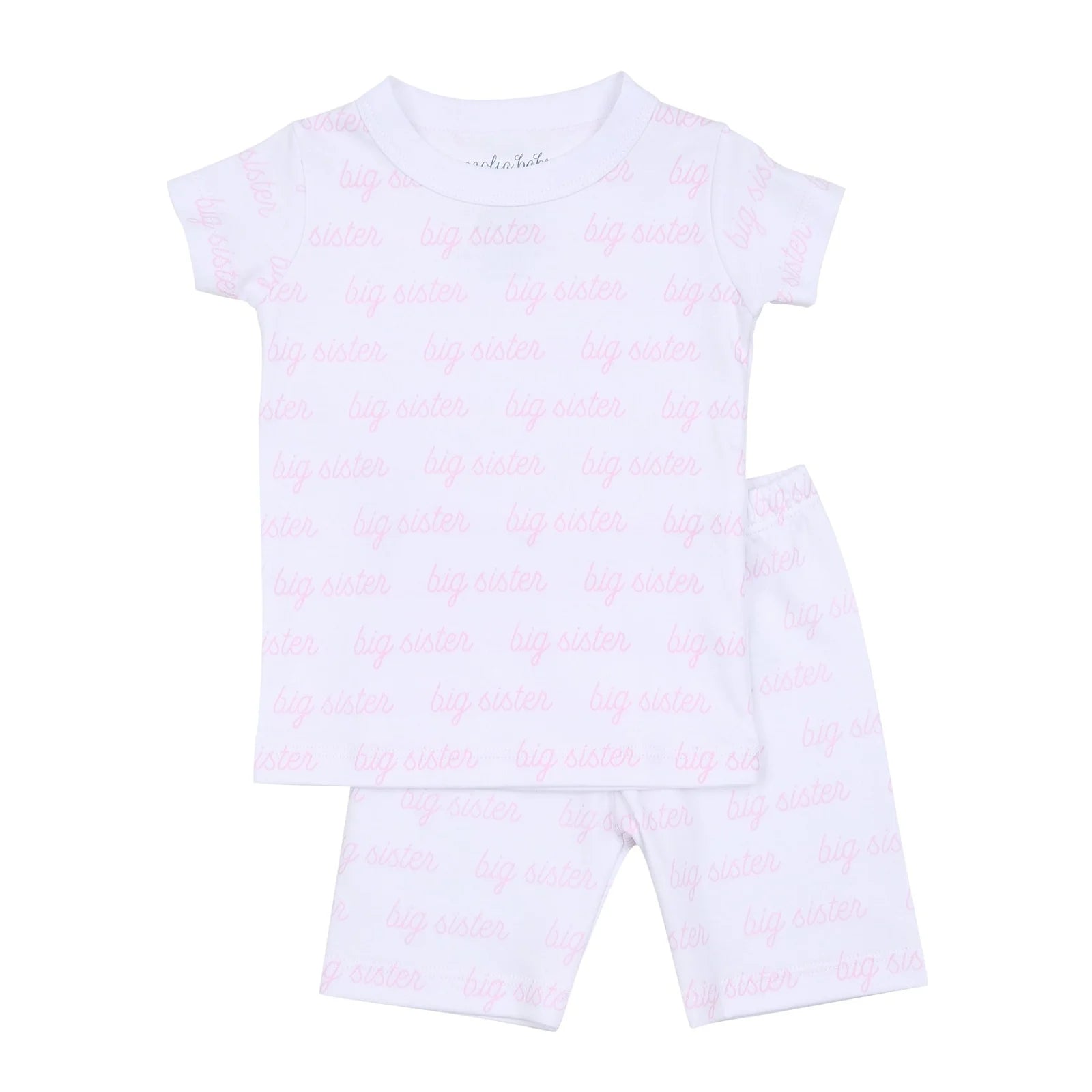 "Big Sister" Printed 2-Piece Short PJ Set