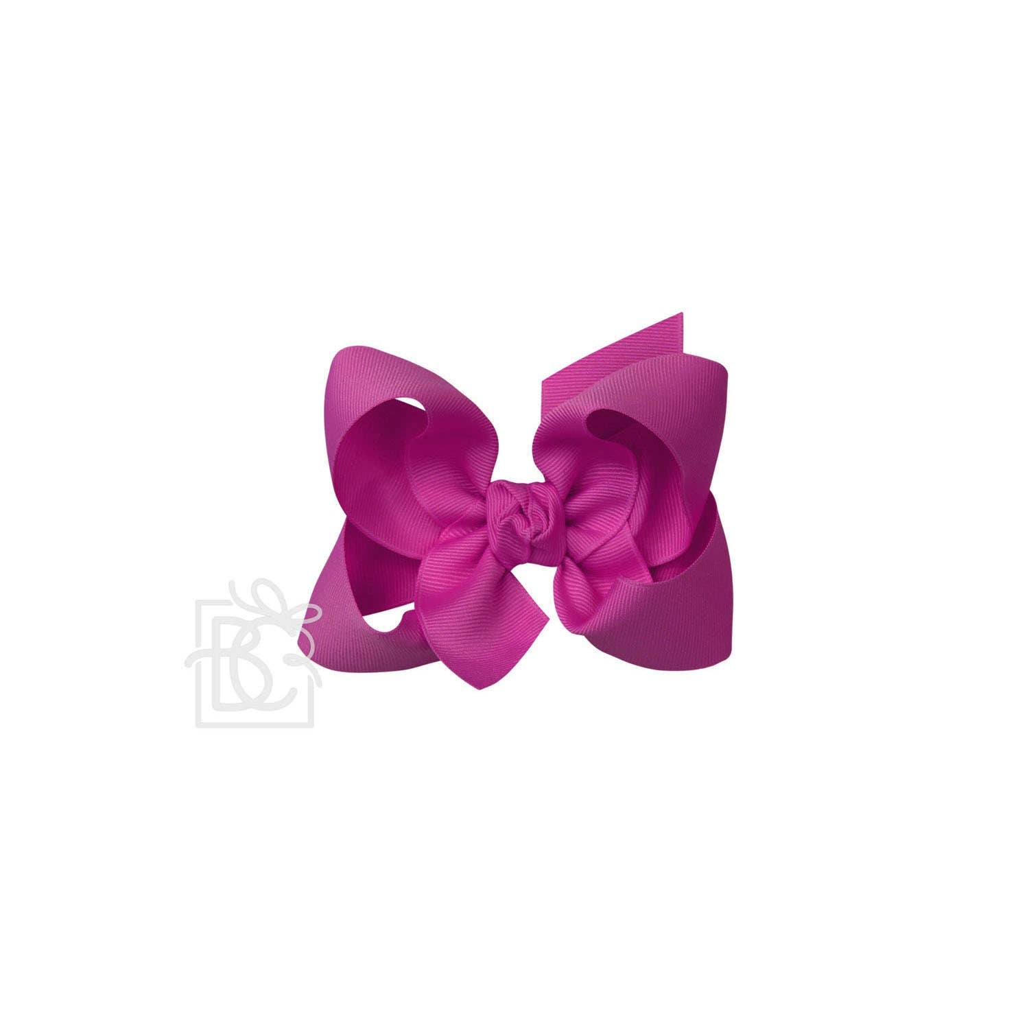 4.5" Hairbow on Alligator Clip: Wild Berry