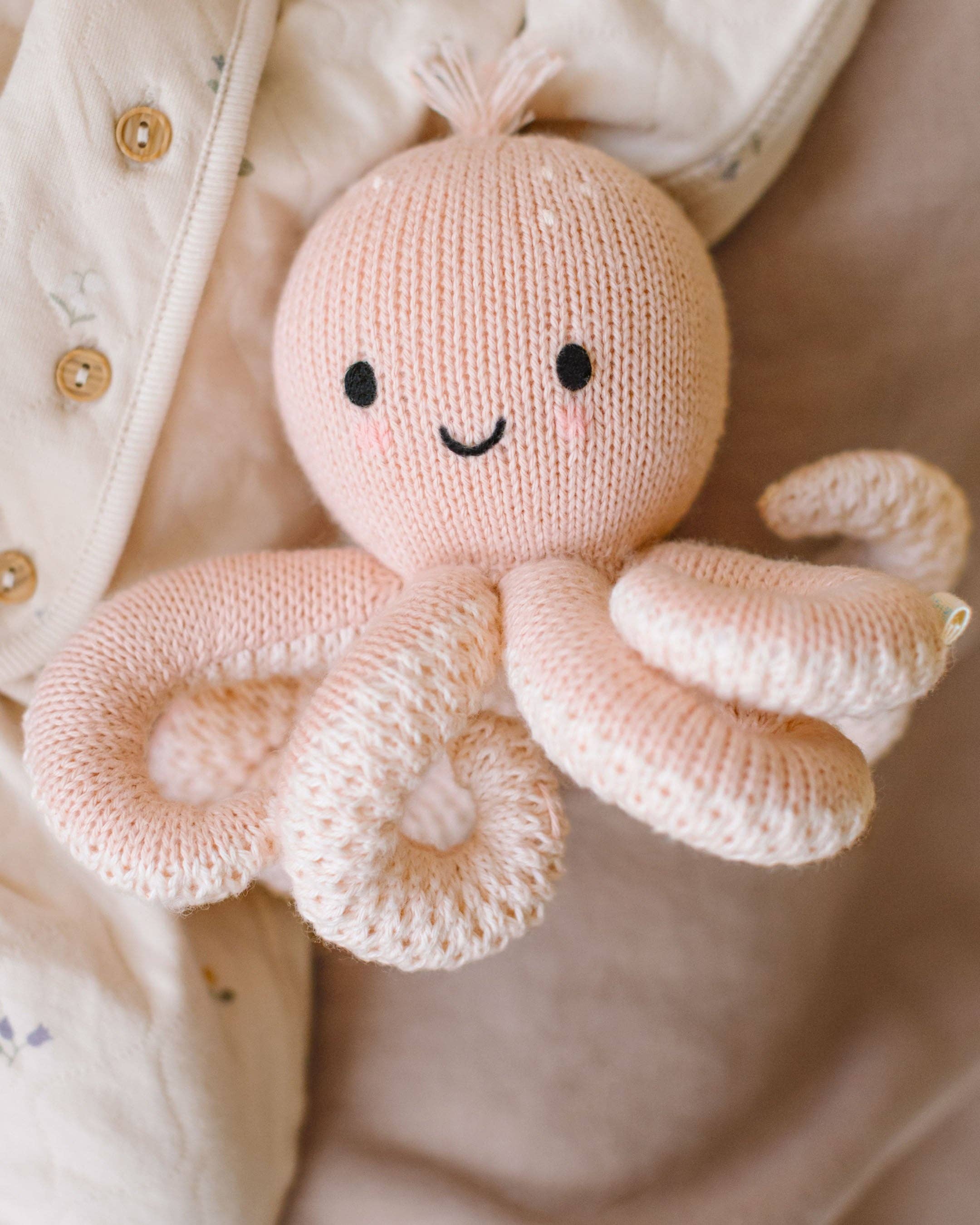 Cuddle + Kind Baby Octopus: Soft Coral Pink