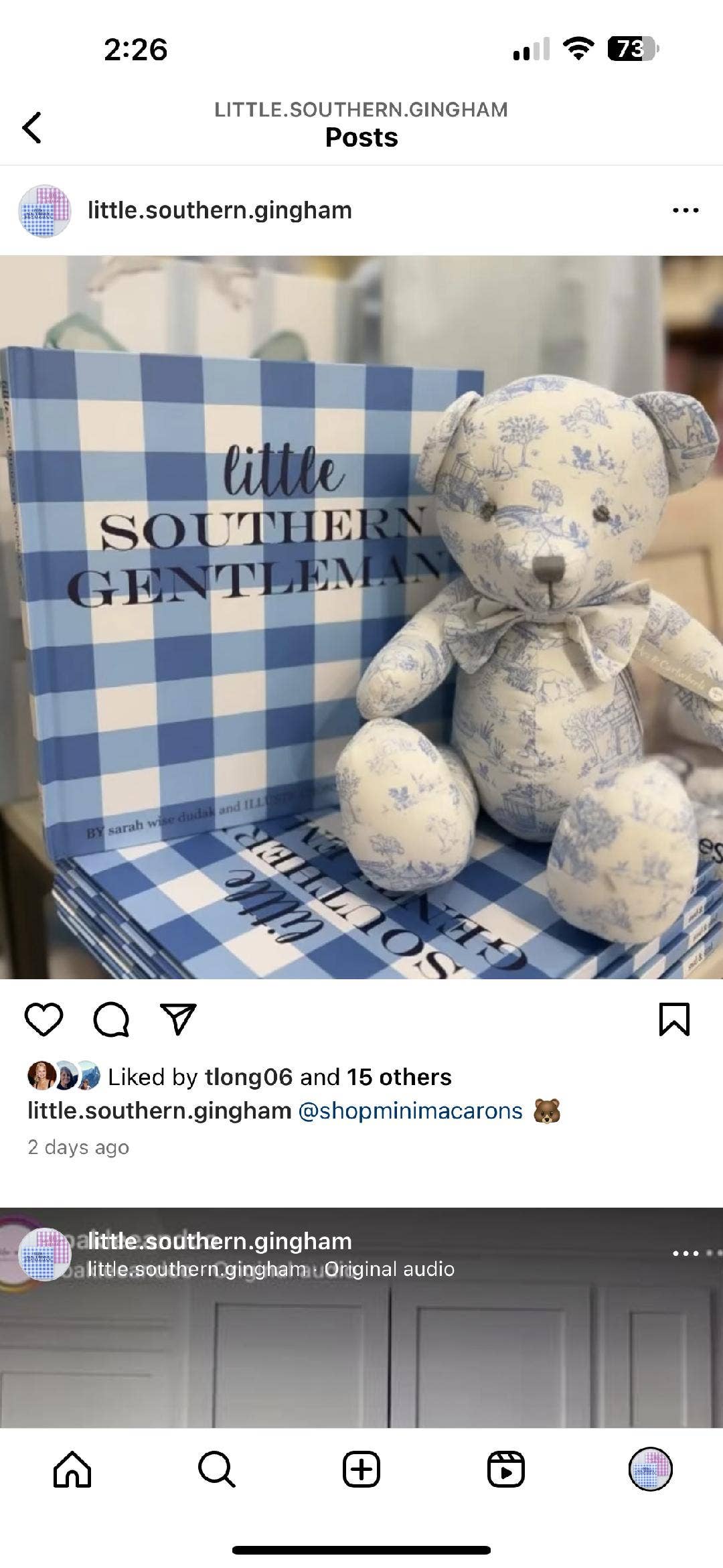 Little Southern Gingham: Little Southern Gentleman Book