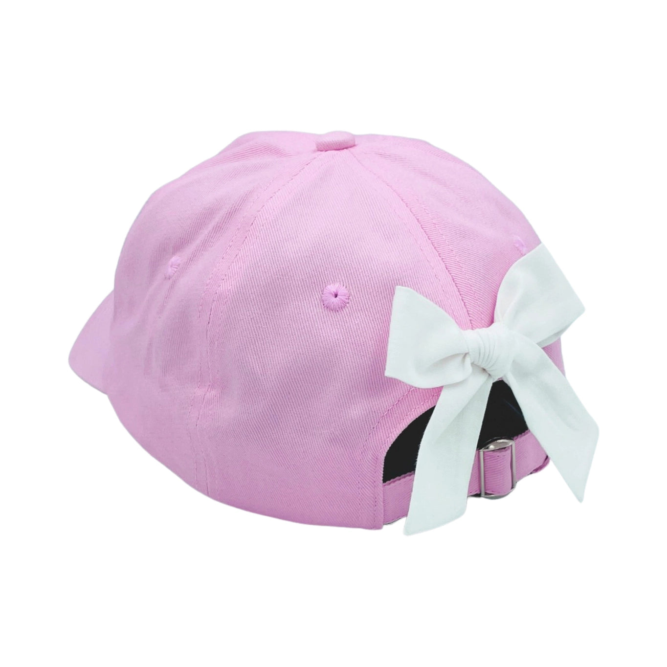 Blank Bow Baseball Hat: Pink