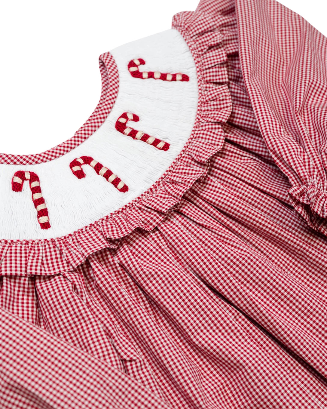 Candy Cane Smocked Dress