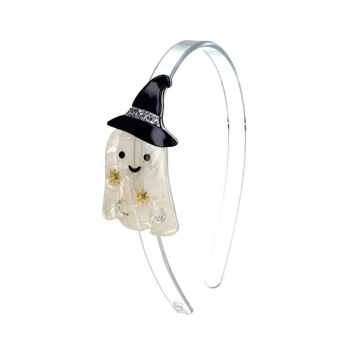 Pearlized Ghost w/Witch Hat Headband