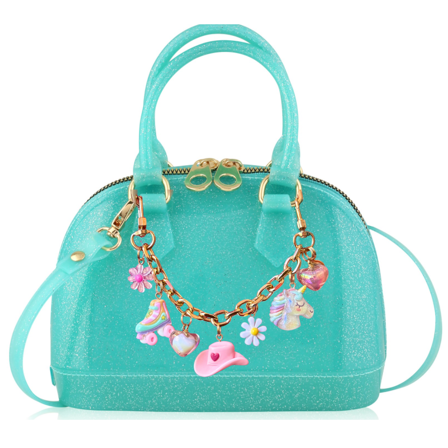 Cate Handbag: Let’s Go Girls!: Aqua Sparkle