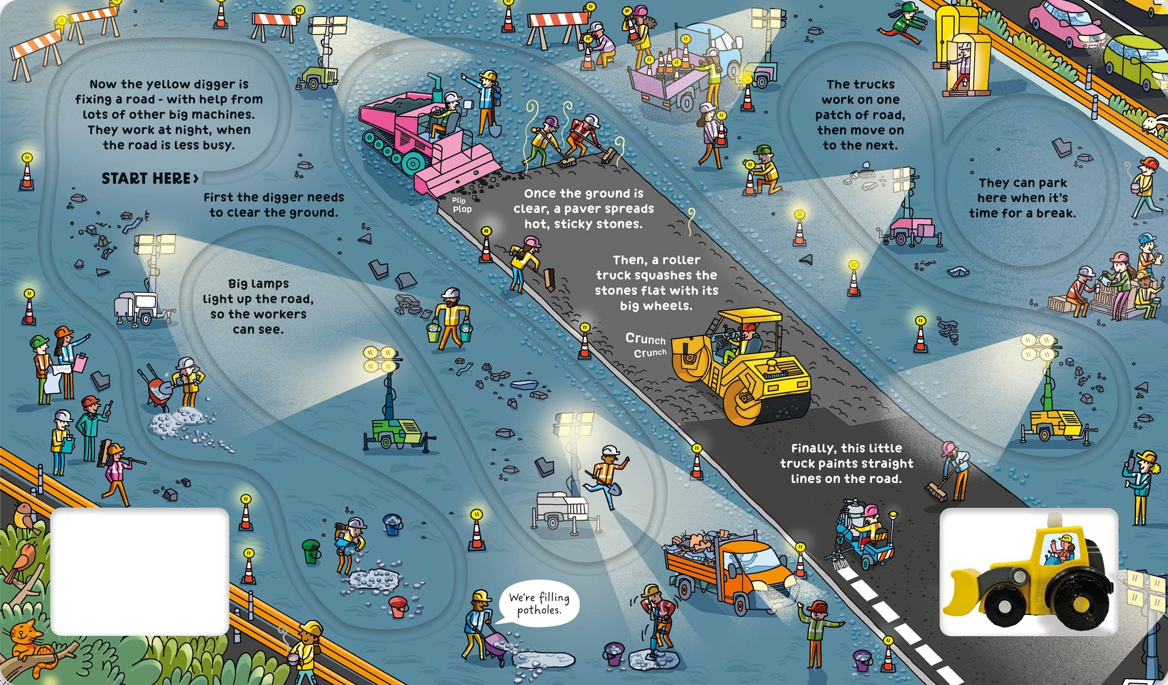 Wind-Up Digger Board Book