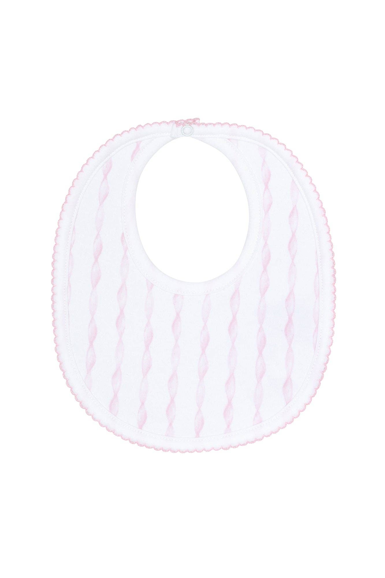 Pink Twirls Bib