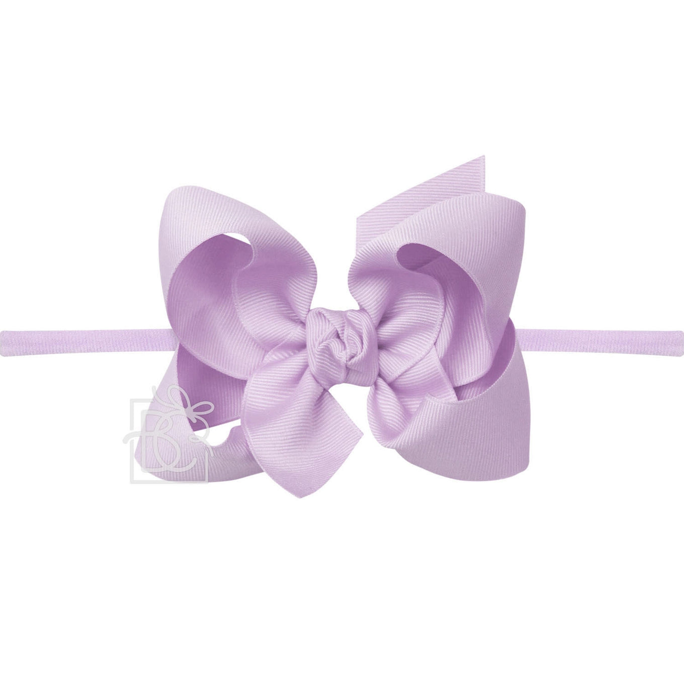 4.5" Infant Headband Hairbow: Light Orchid