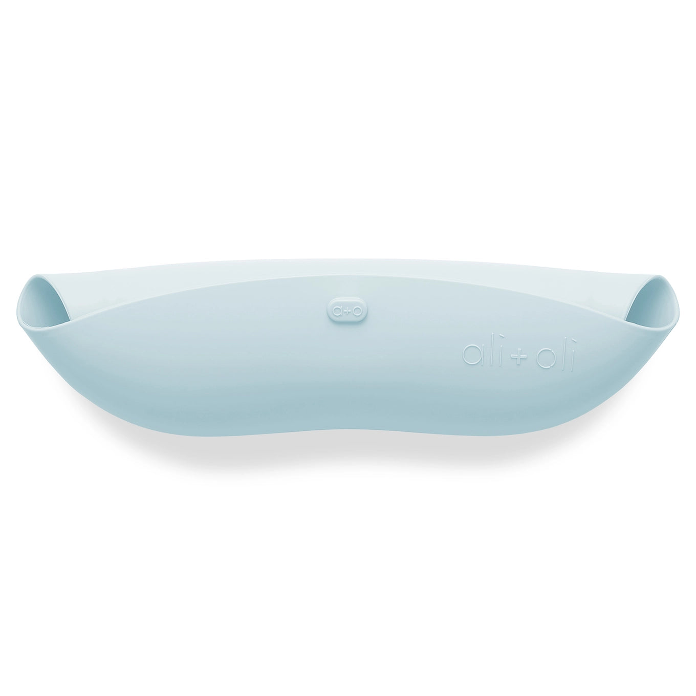 Silicone Roll Up & Stay Closed Baby Bib - Sky Blue