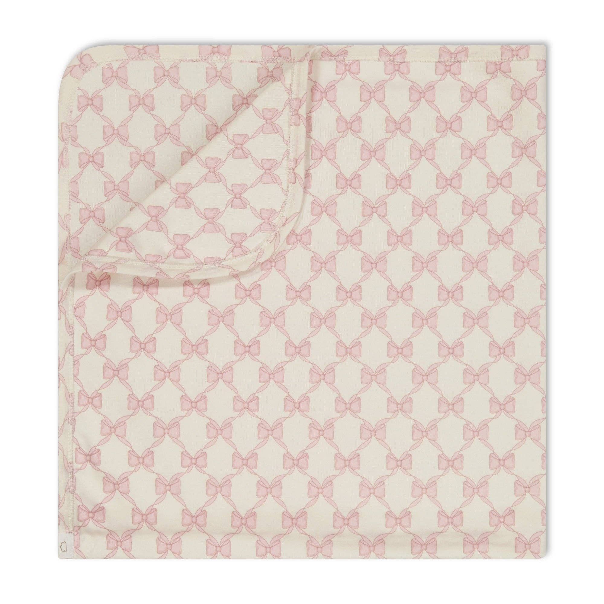 Pimalu Receiving Blanket: Bows