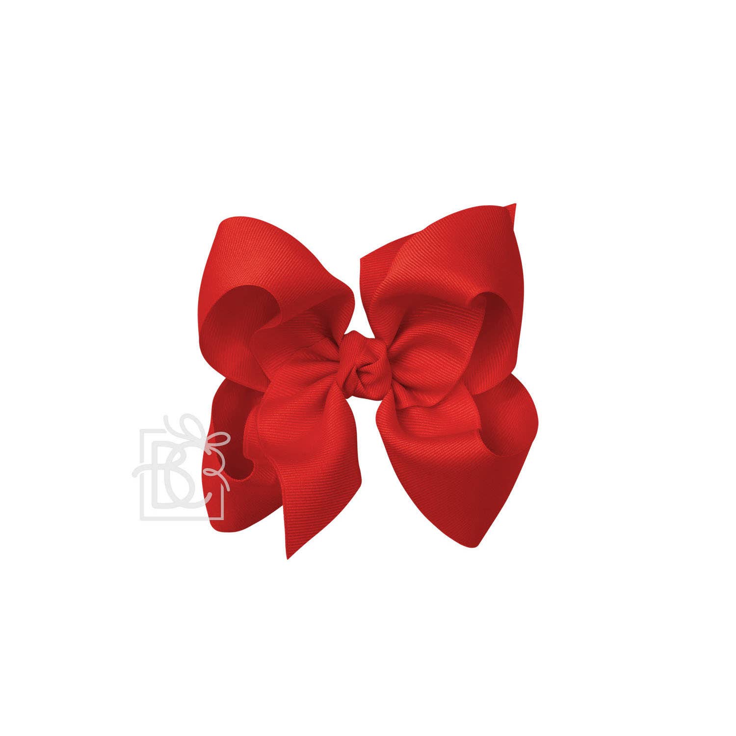 5.5" Hairbow on Alligator Clip: Red