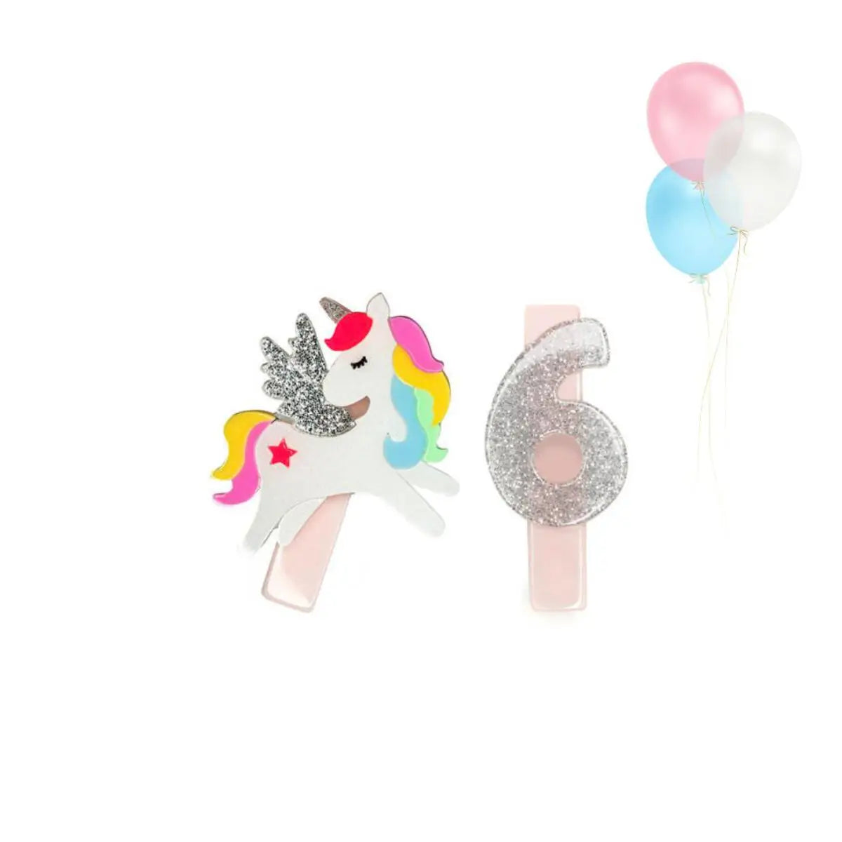 Lilies & Roses Birthday Hair Clips