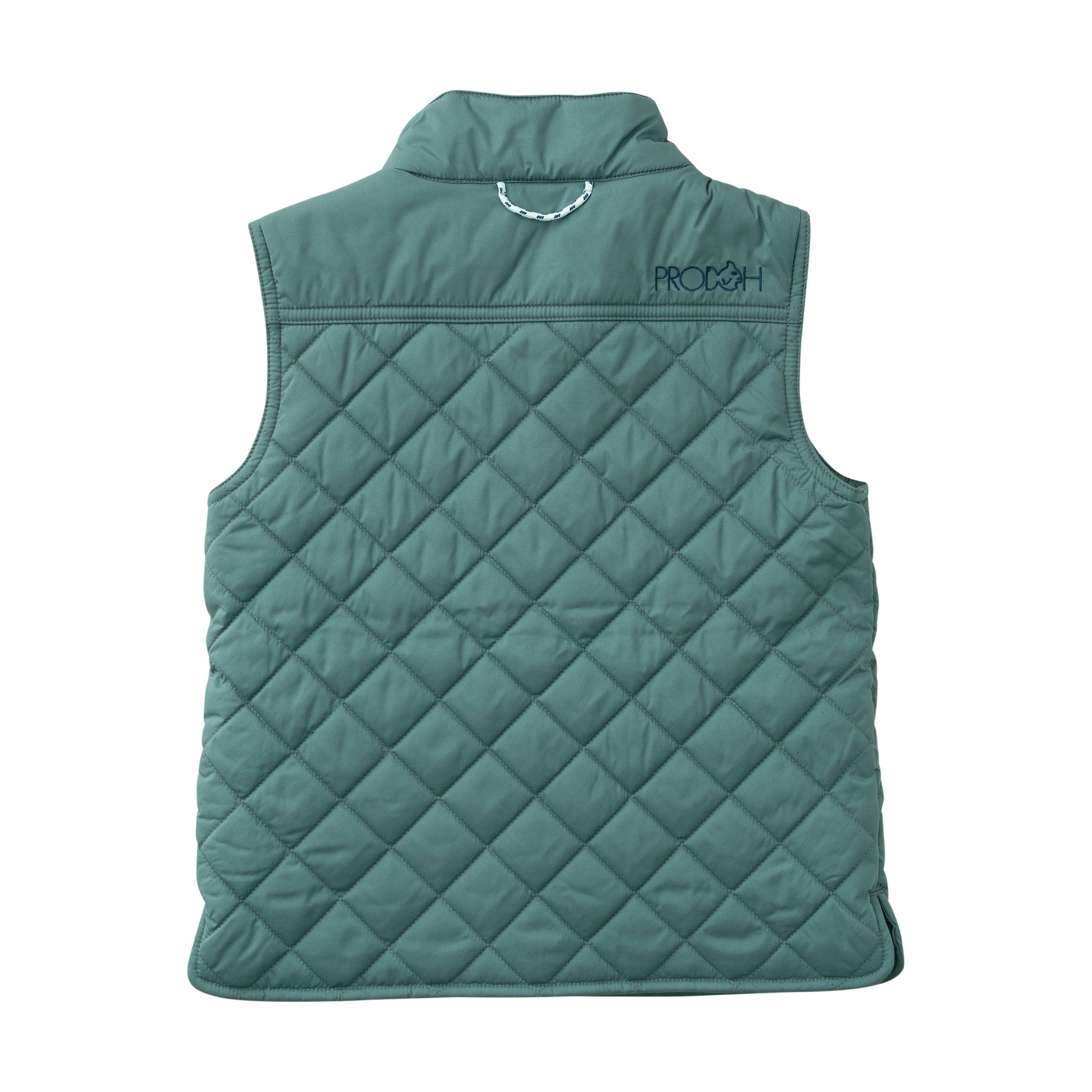 Kids Pro Quilted Vest: Smoke Pine