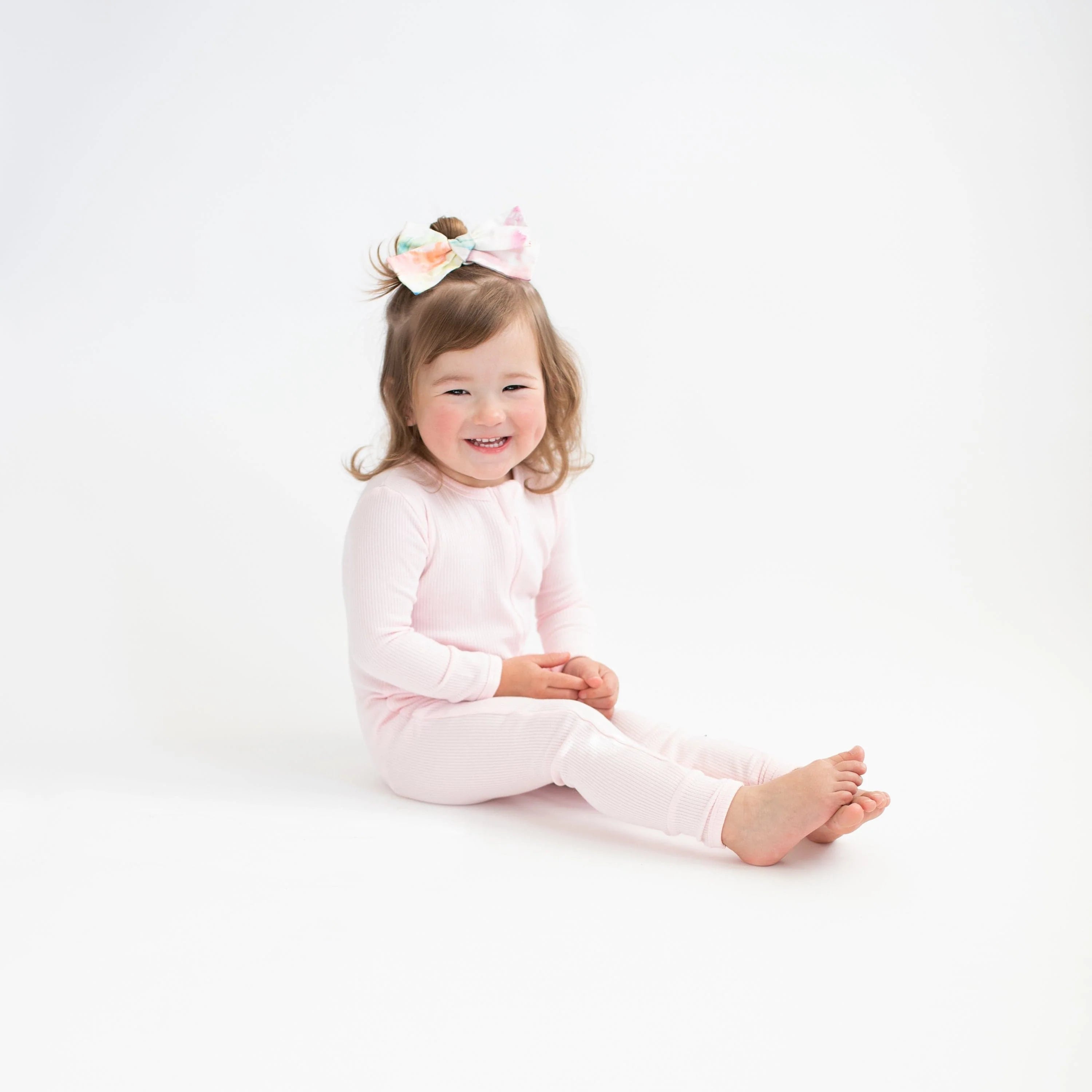 Kyte Baby Ribbed Zipper Romper: Sakura