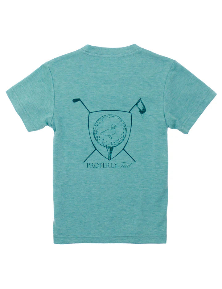 Boys Tee Time Portland Pocket Tee: Clover