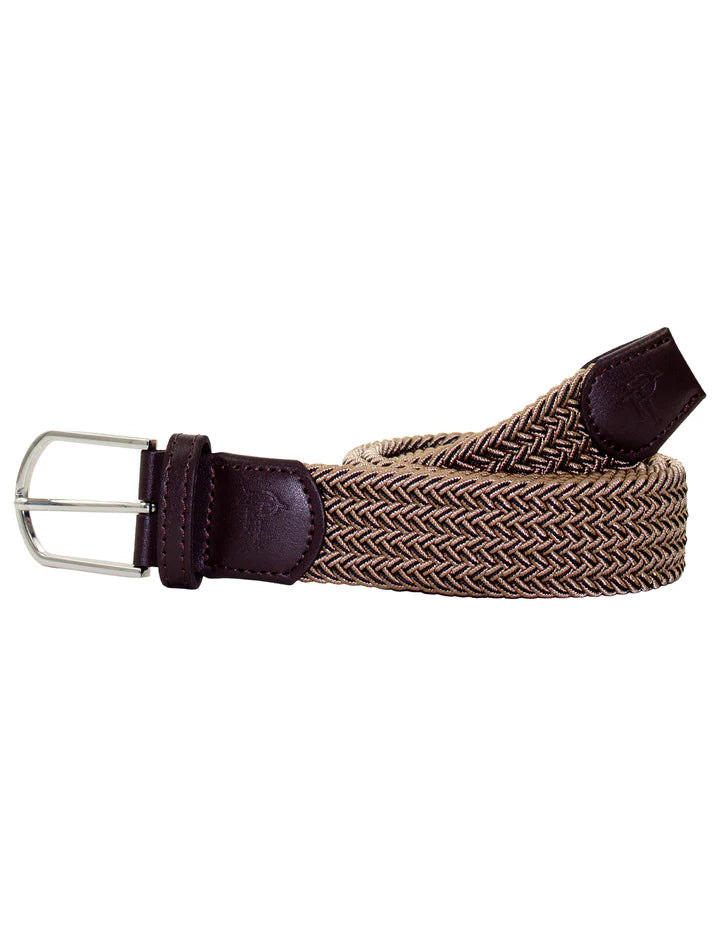 Country Club Stretch Belt: Saddle