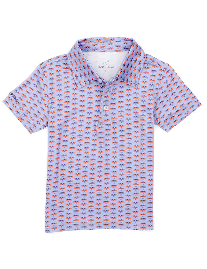 Boys Inlet Polo: Freedom Flag