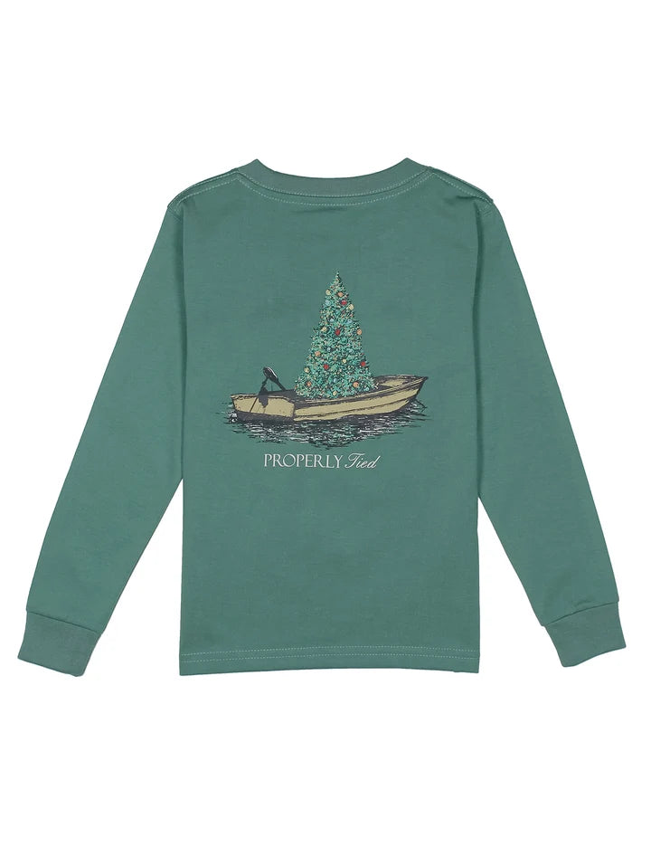 LS Marine Green Graphic Tee: Jolly Boat