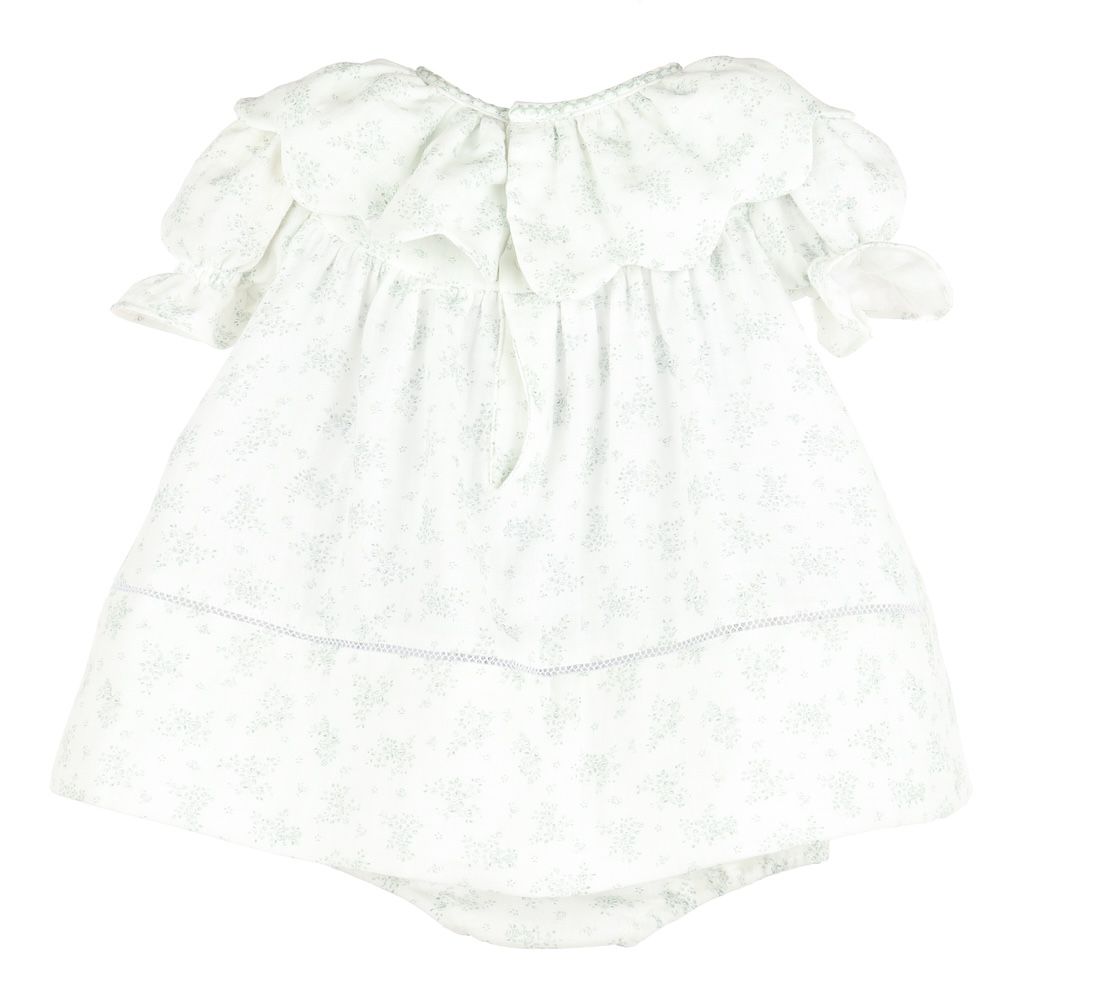 Cuddle Cotton Float Dress: Green Floral