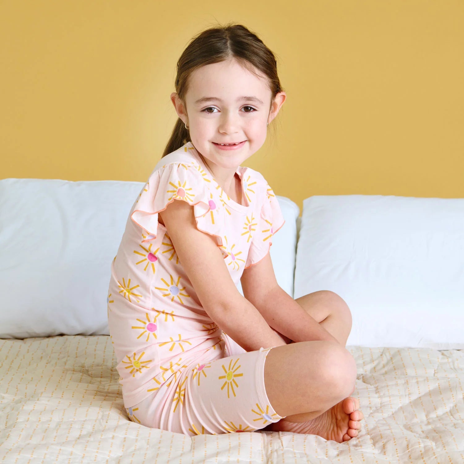 Put On Your Sunnies Modal Magnetic Ruffle Short Pajamas