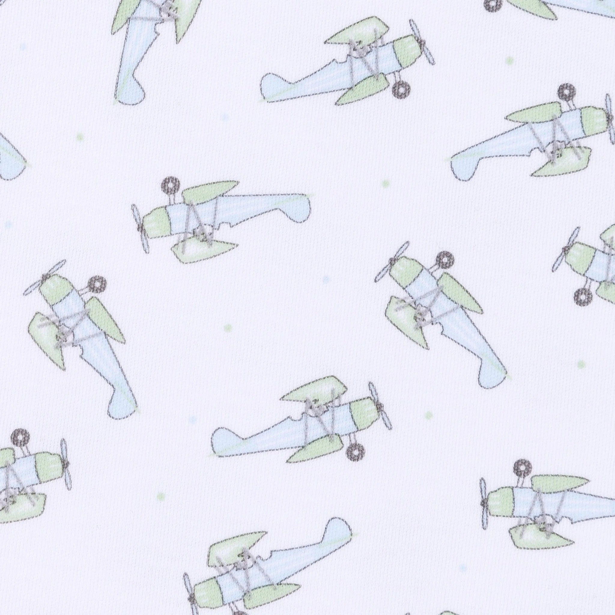 Take Flight Print Zipper Footie