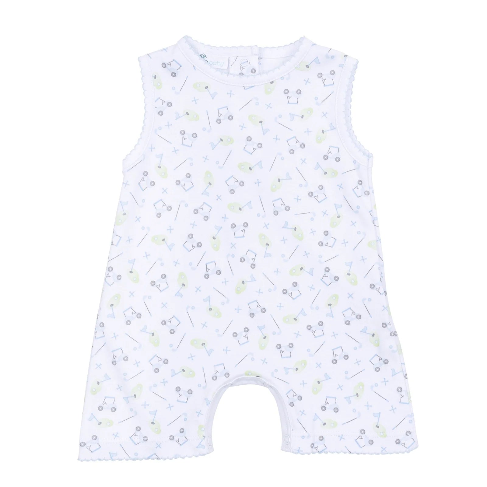 Tiny Tee Time Print Sleeveless Short Playsuit