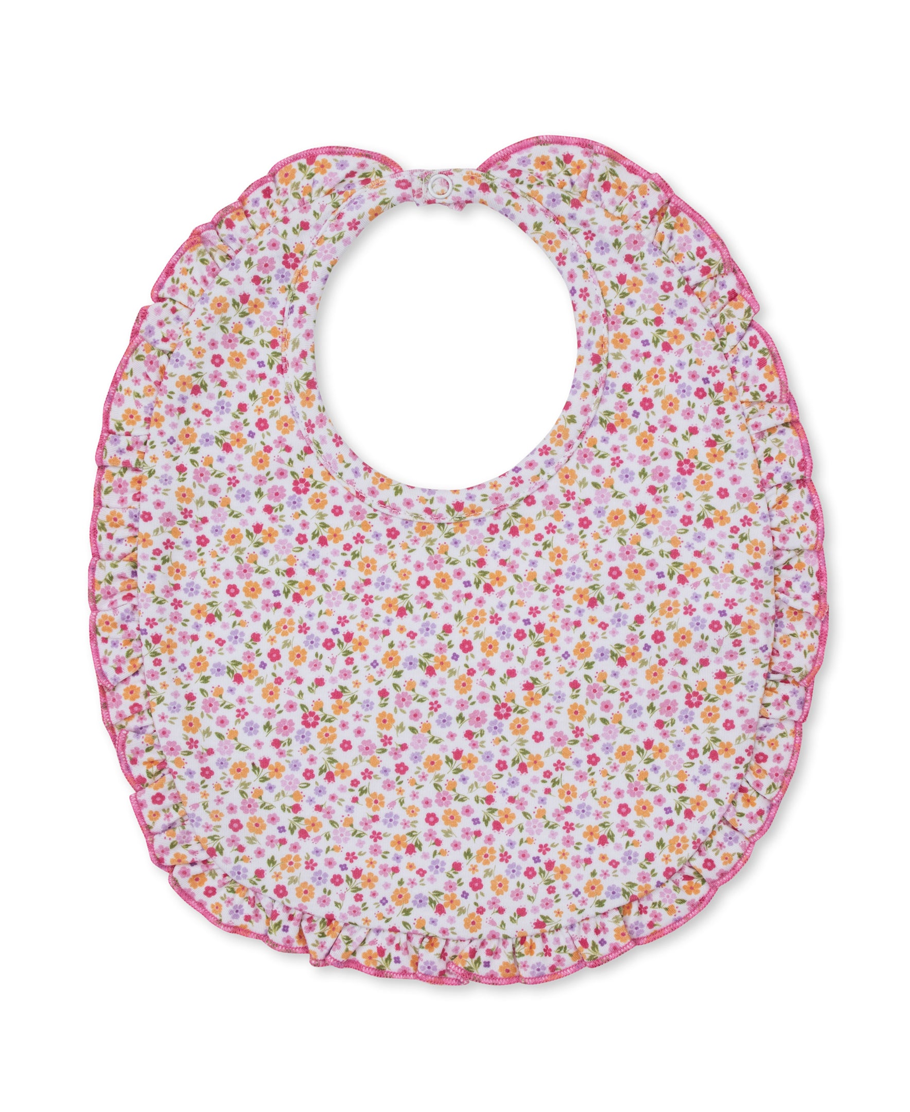 Blossoming Bows Ruffle Bib