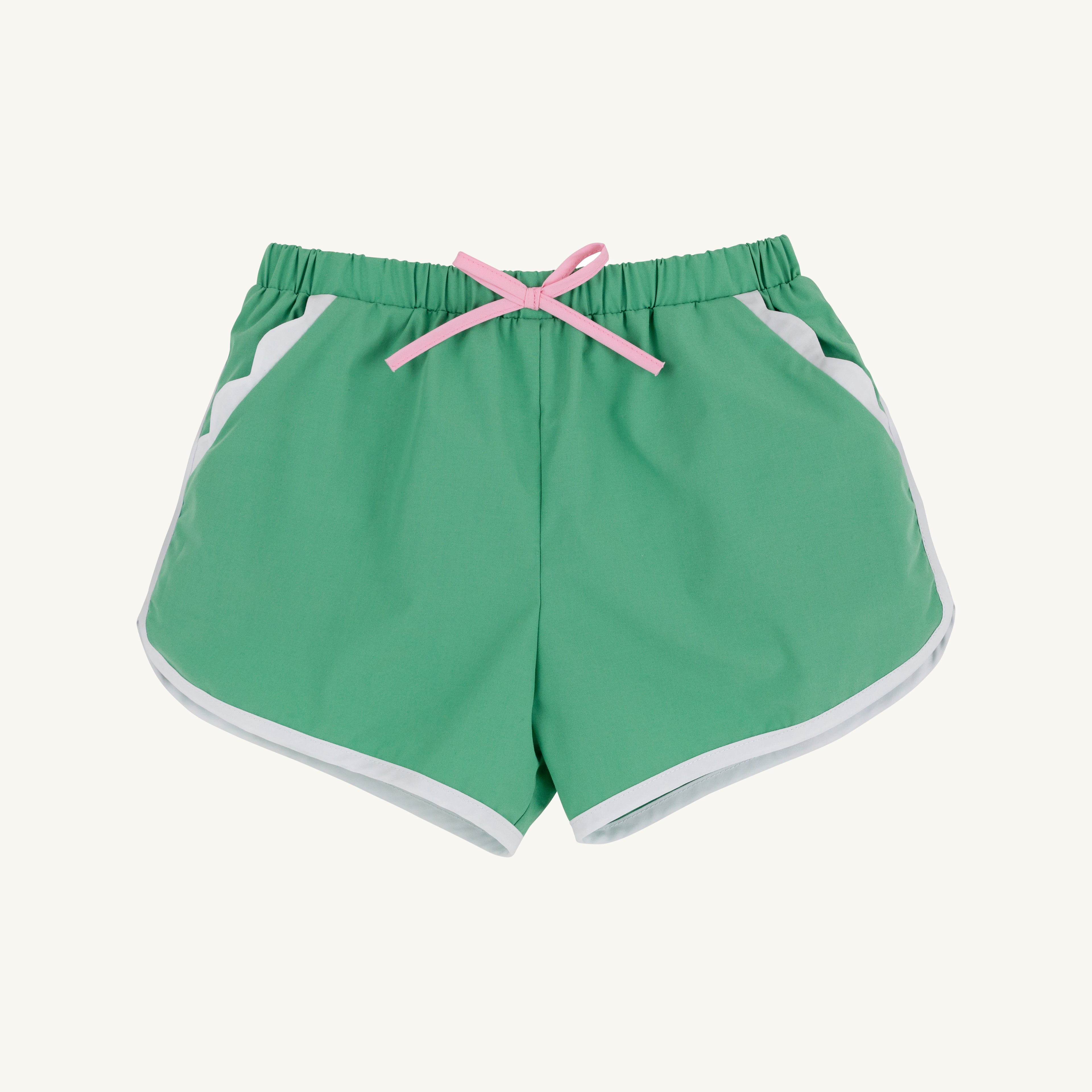 TBBC Broadcloth Cheryl Shorts: Gibson Island Green