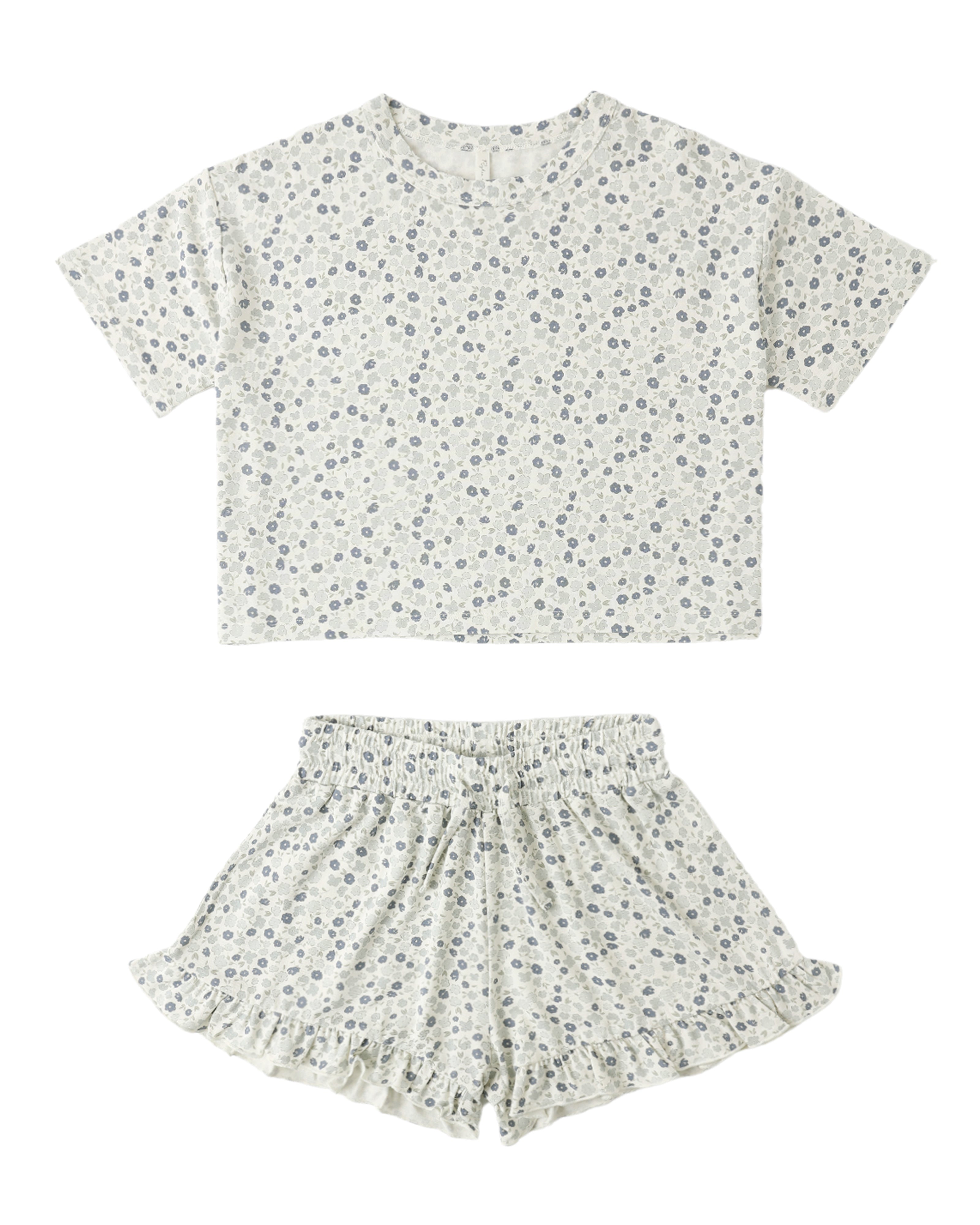 Mosie Set: Blue Ditsy