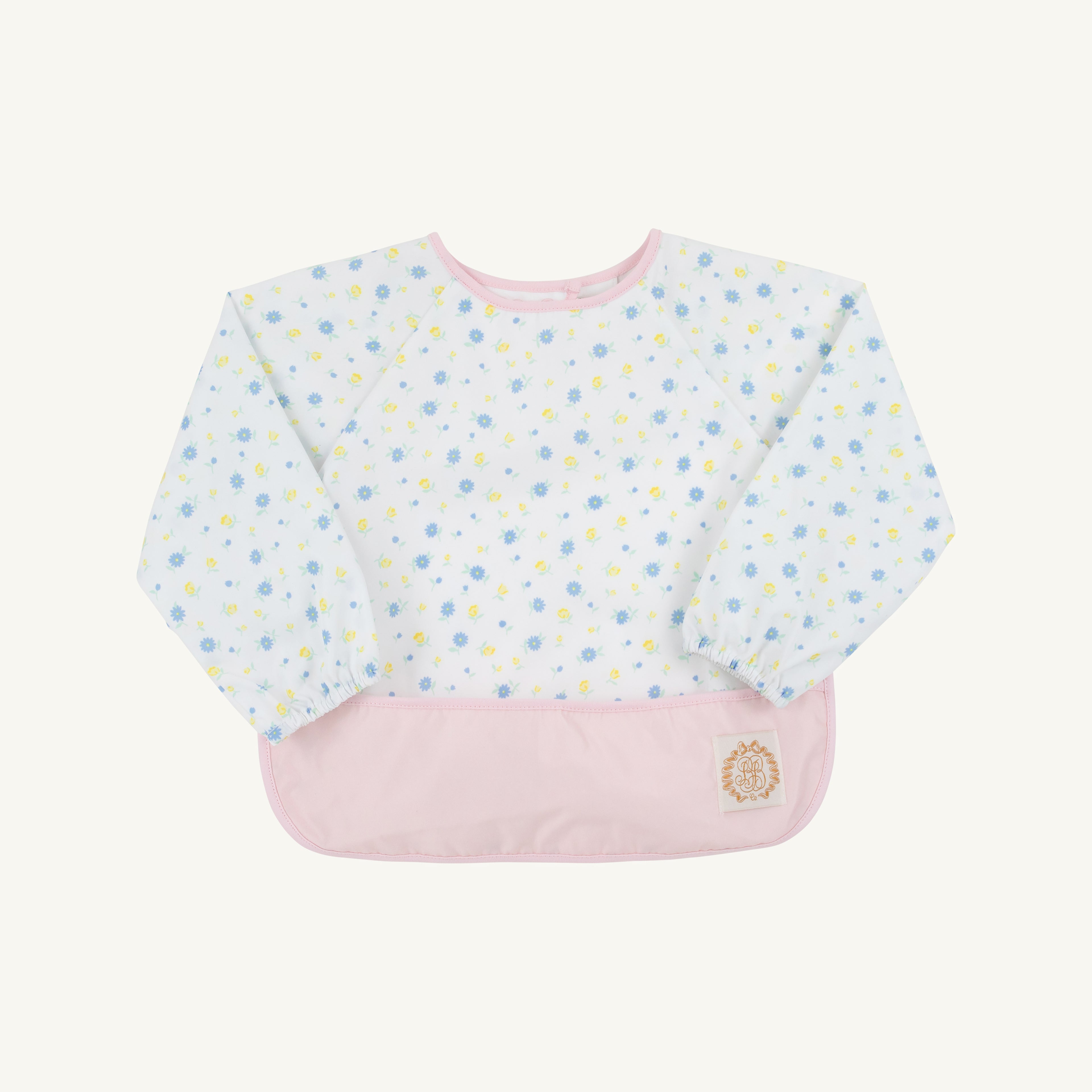 TBBC Biscuit Bib: Dunwoody Daisy/Palm Beach Pink