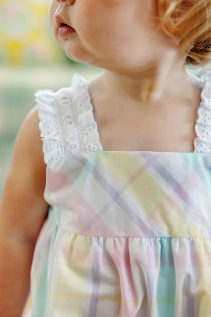 TBBC Babs Bubble - Woven Yarn: Brunch Plate Plaid/Worth Ave White