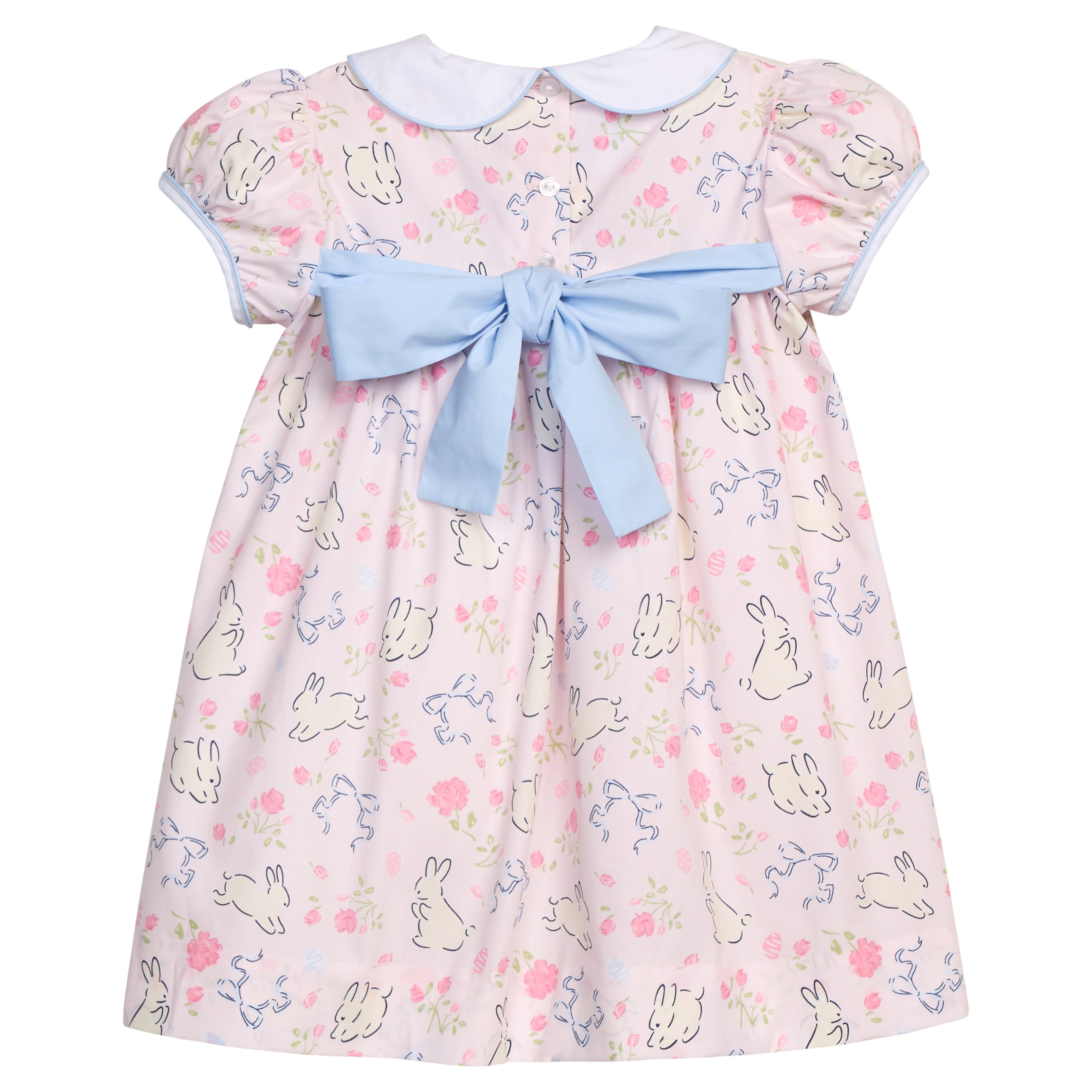 Short Sleeve Natalie Dress: Bunny Blooms