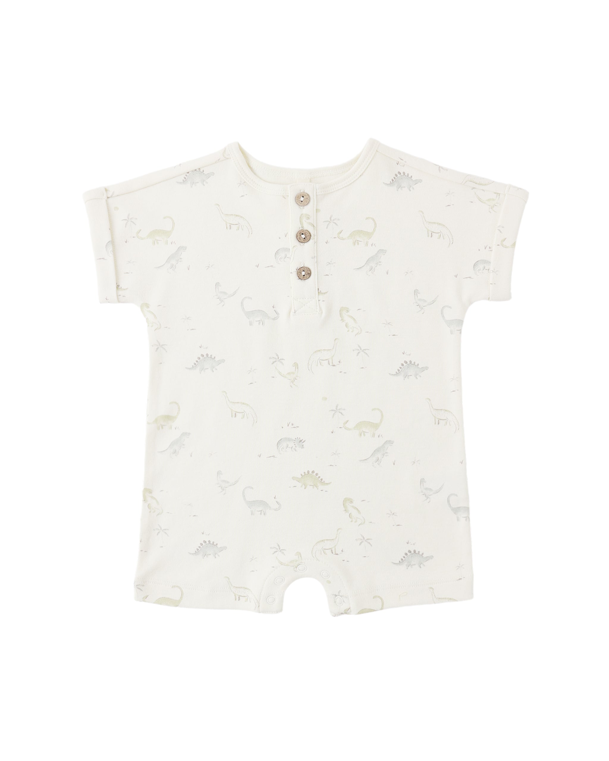 Short Sleeve One-Piece: Dinosaur
