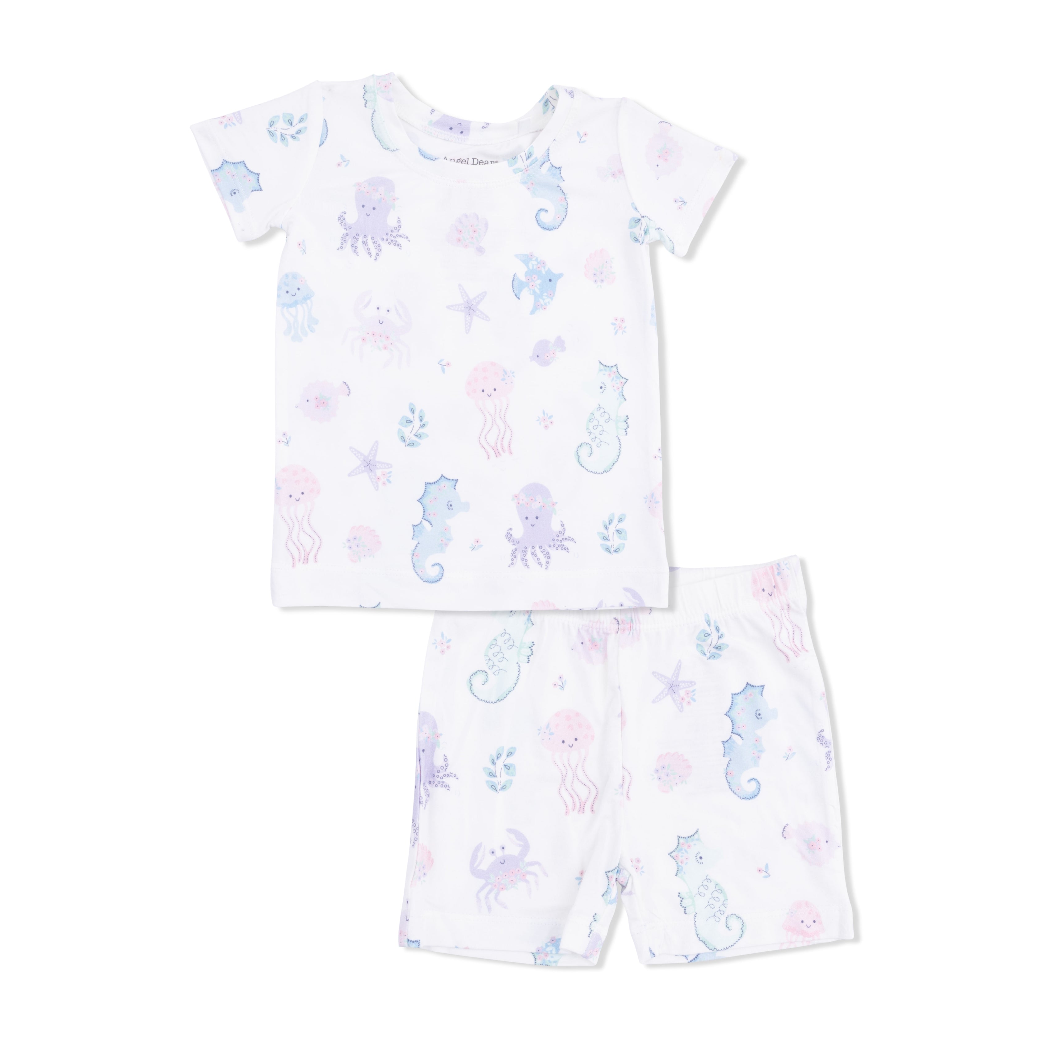 Floral Sea Creatures Loungewear Short Set
