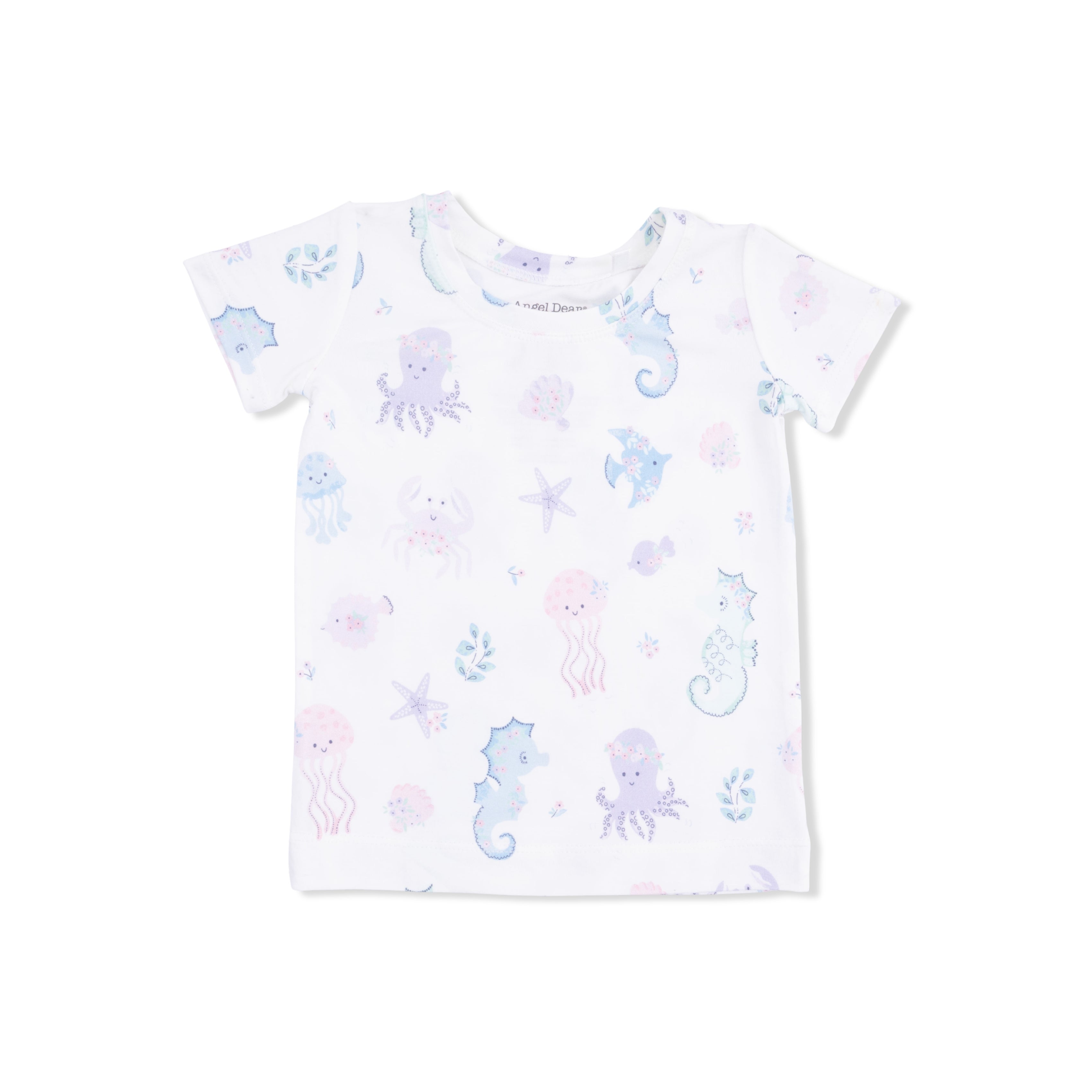 Floral Sea Creatures Loungewear Short Set
