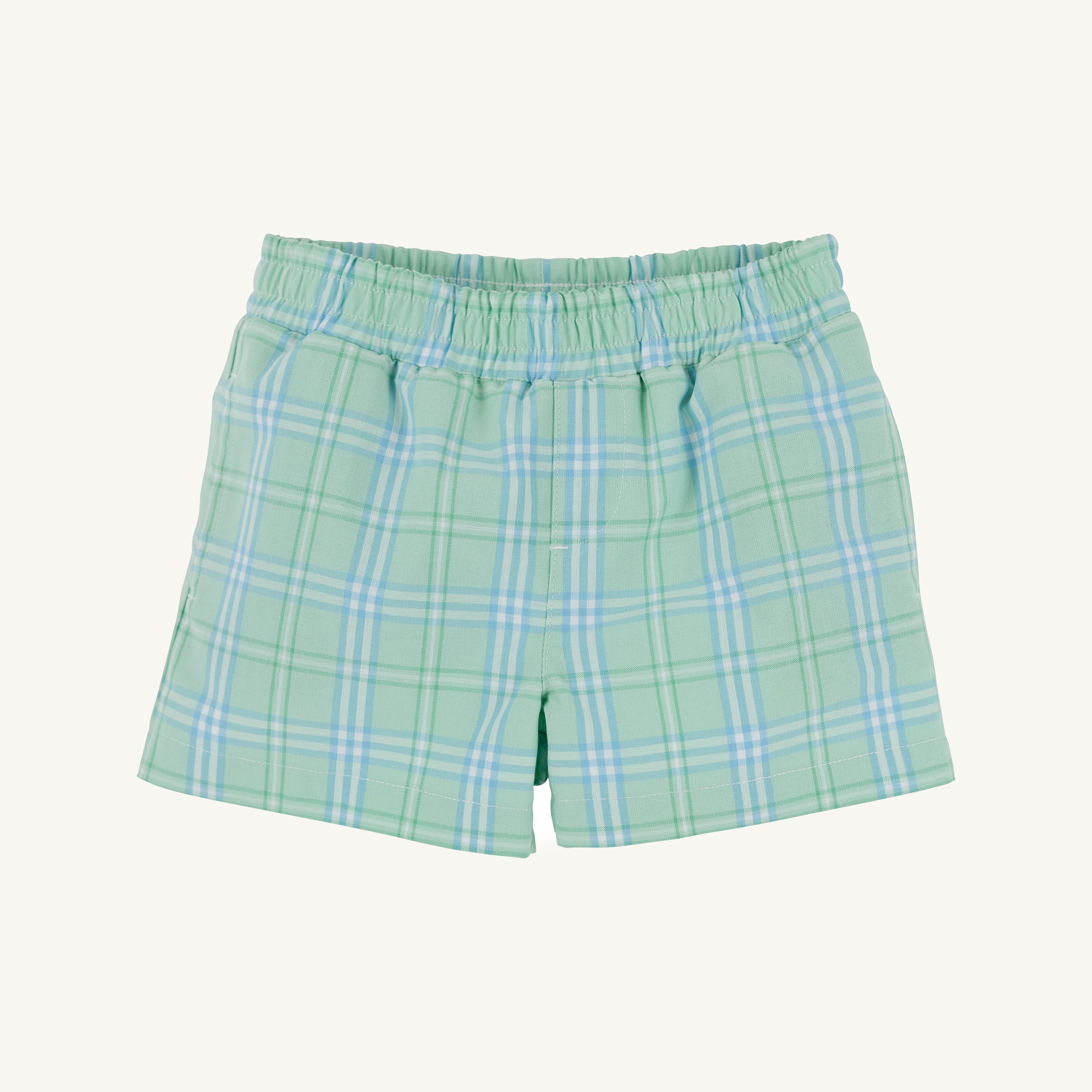 Sheffield Shorts: Pelham Bay Plaid (Green)
