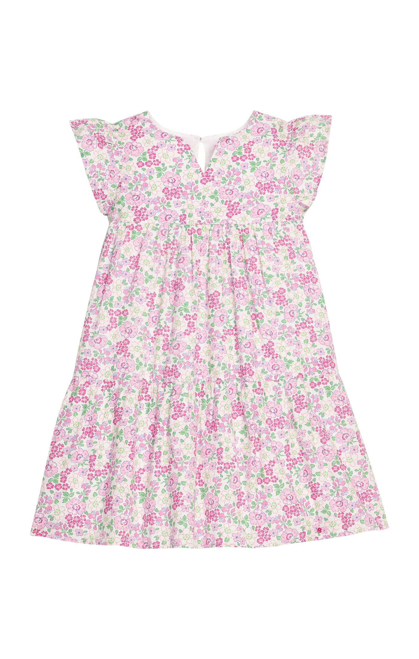 Positano Dress: Pink Bloomsbury Blossoms