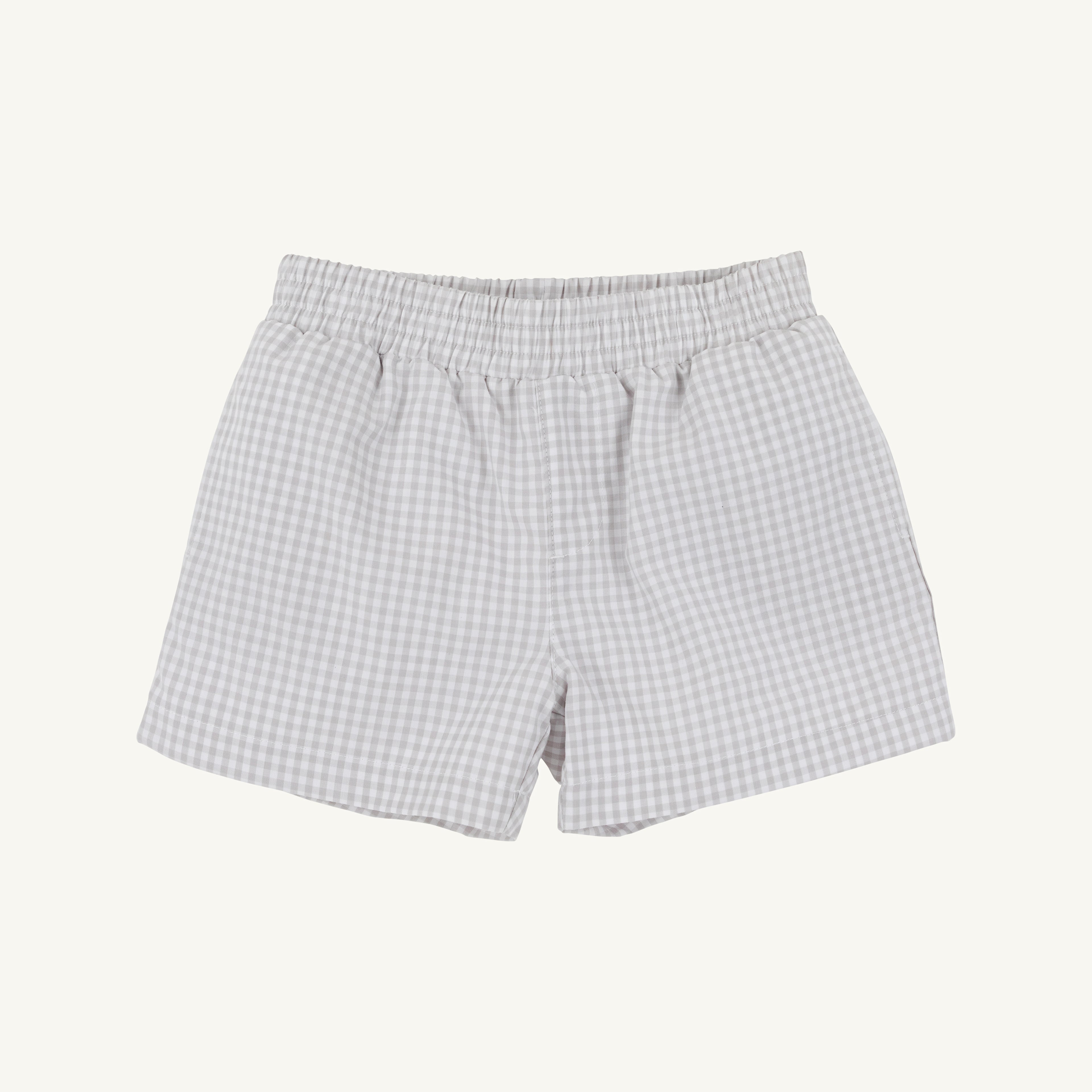 TBBC Sheffied Shorts: Grantley Gray Mini Gingham with Park City Periwinkle Stork