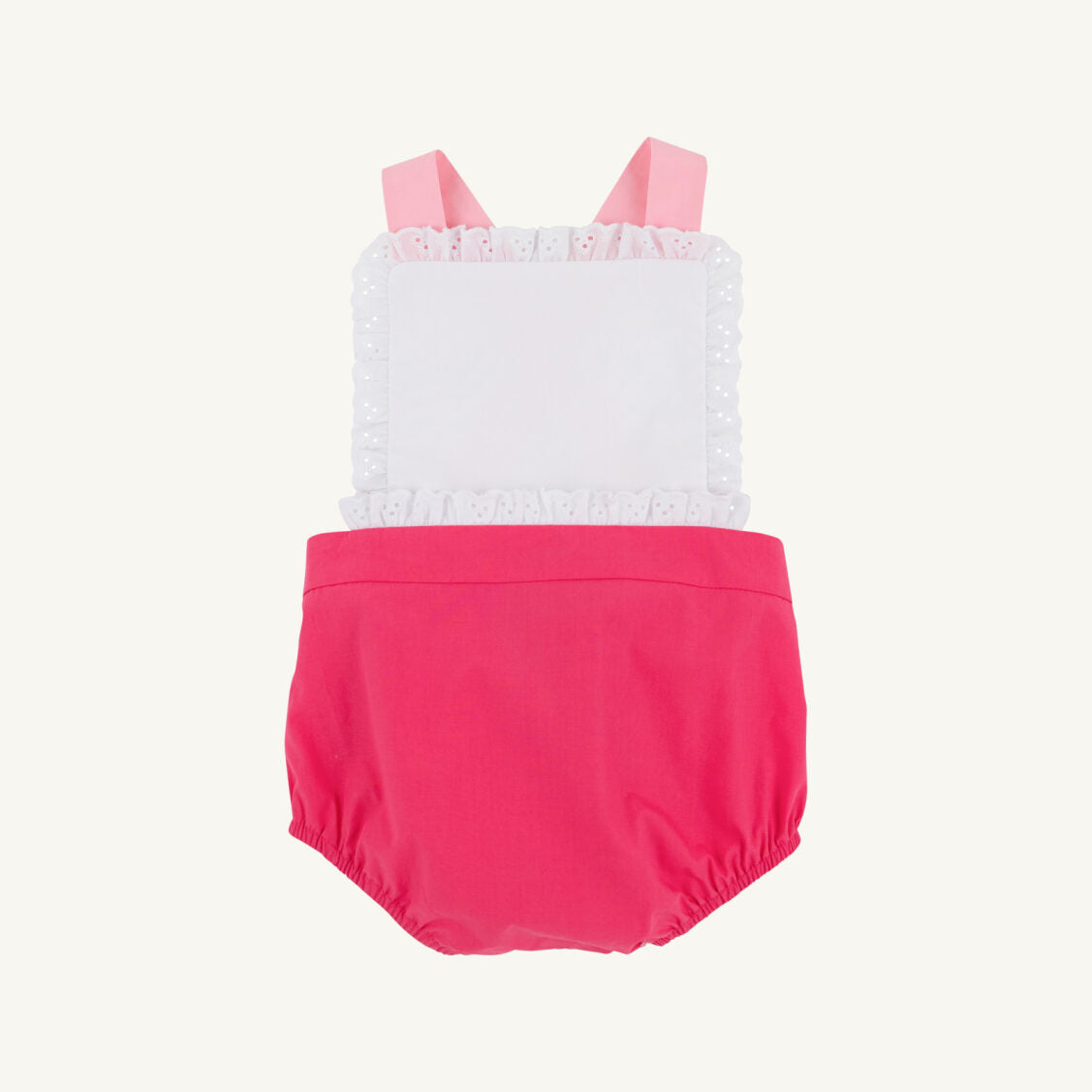 Sally Sunsuit - Broadcloth: Palm Springs Punch/Sandpearl Pink