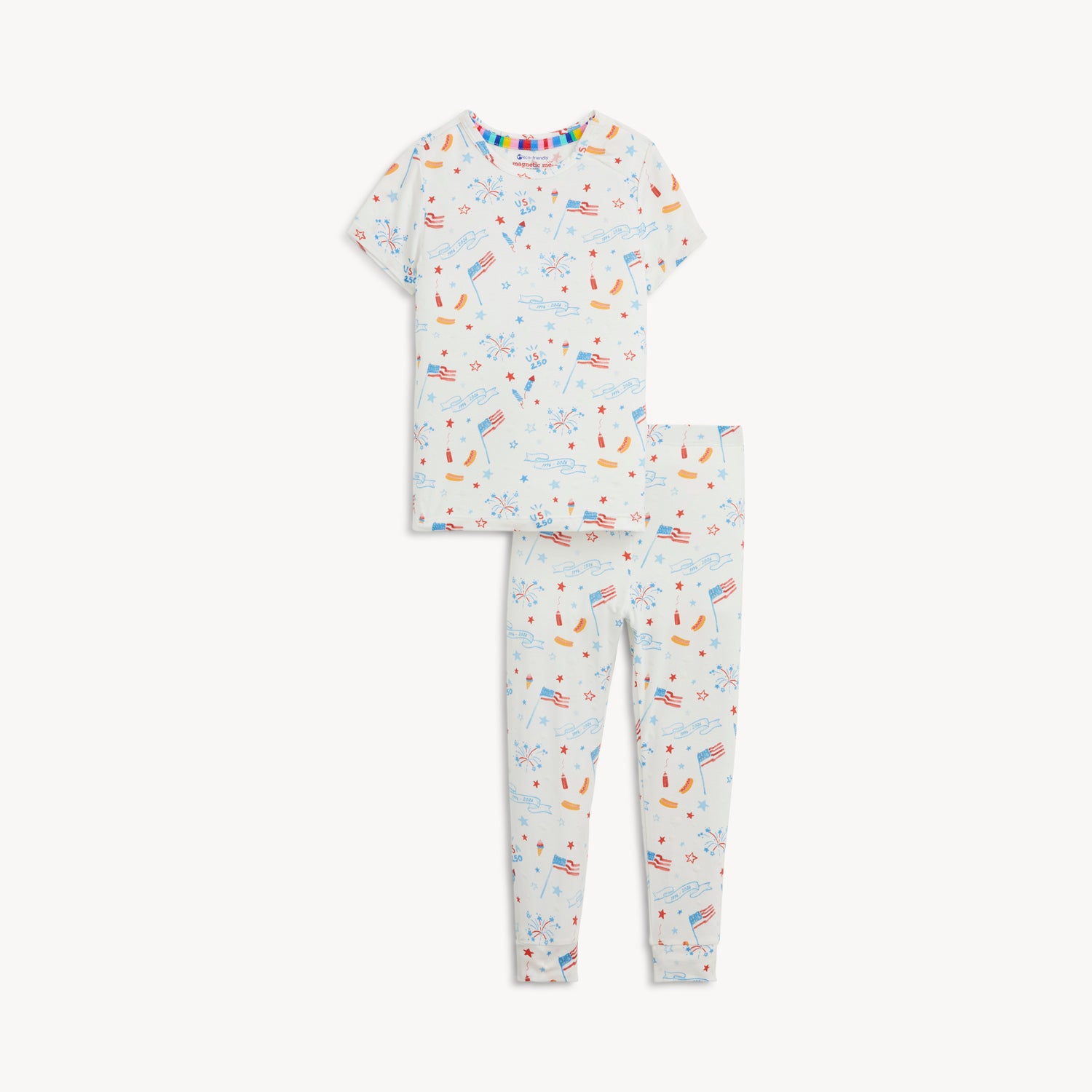 USA 250 Modal Magnetic SS Long Pant PJs